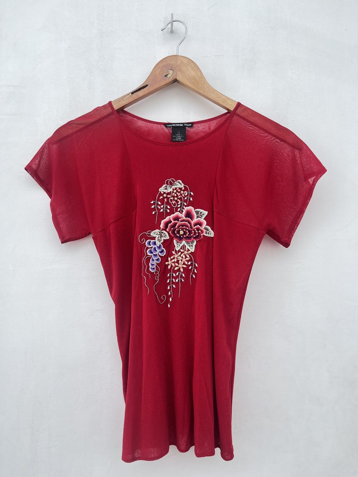 Vivienne Tam Archive Vintage Mesh Floral Top Size XS / US 0-2 / IT 36-38 - 1 Thumbnail