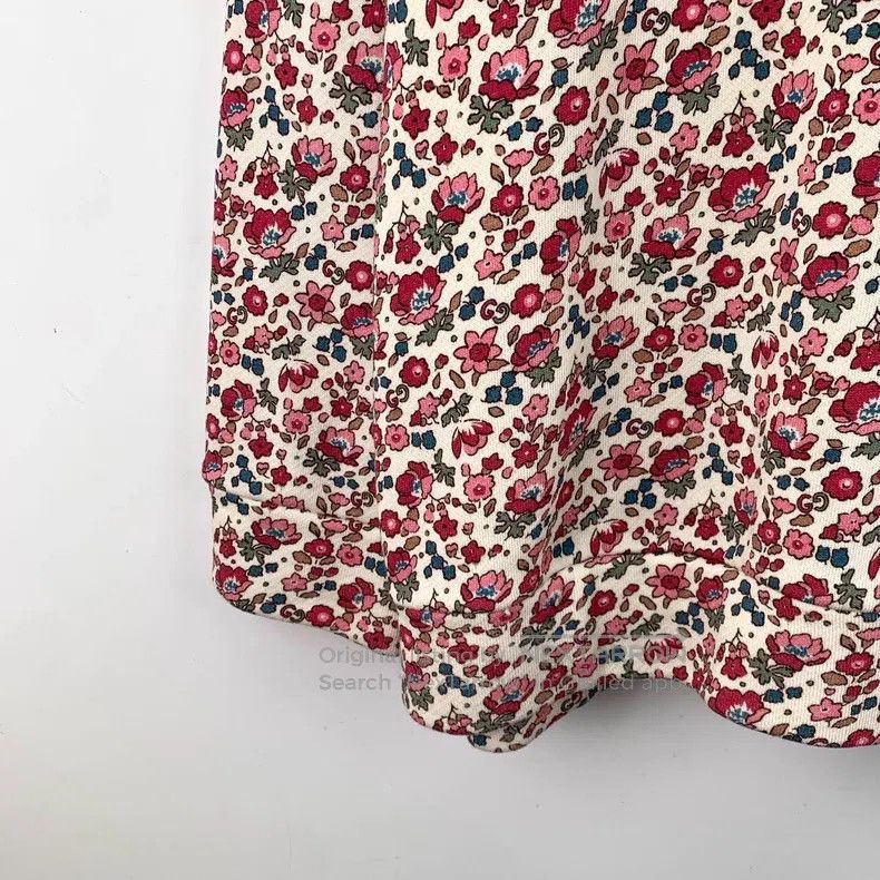 Gucci Gucci Pink floral inlaid full-print cotton round-neck long Size M / US 6-8 / IT 42-44 - 5 Thumbnail