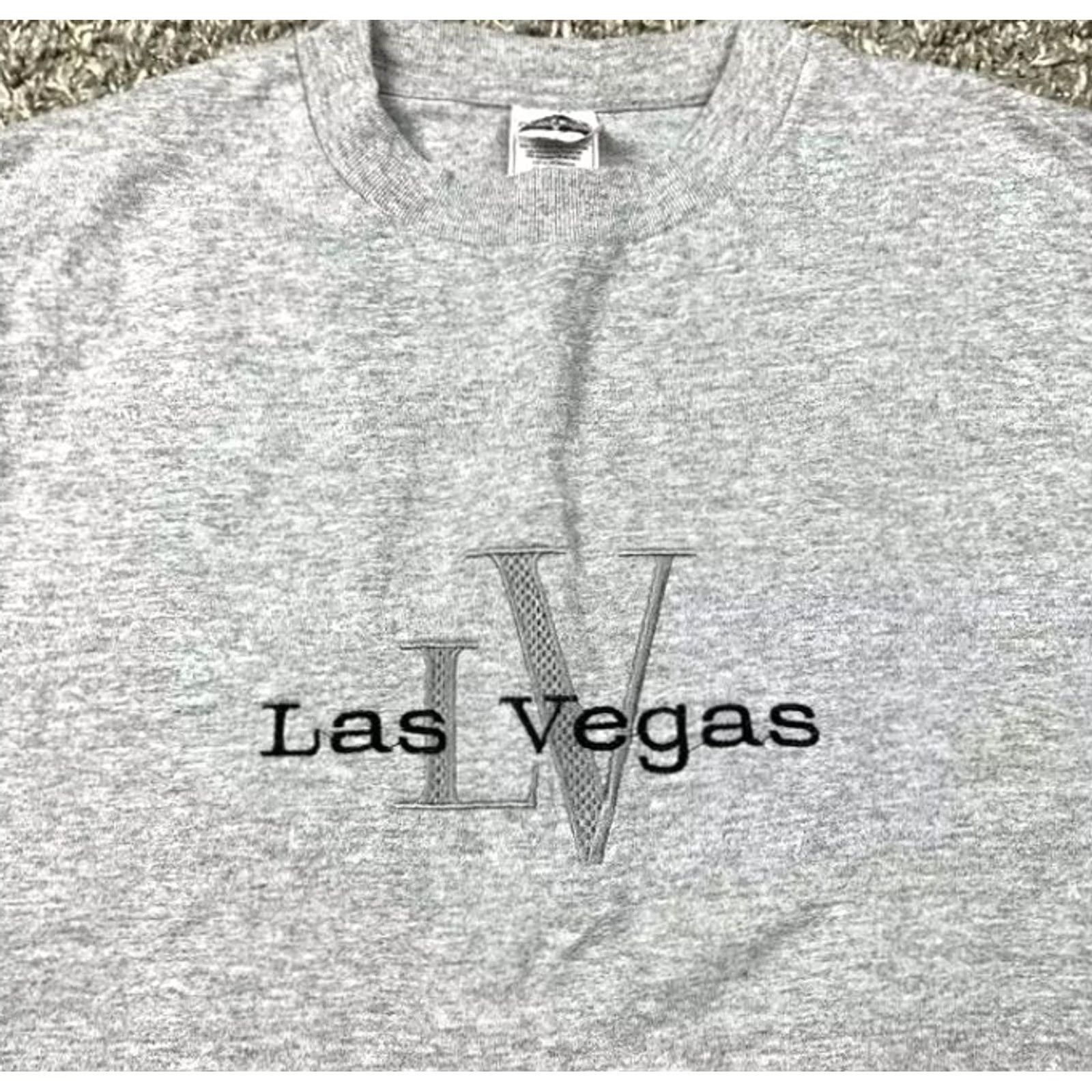 Vintage Las Vegas Gray T Shirt Small Embroidered Spellout Men Shirt Short Sleeve Crew Neck Cotton Polyester Alstyle Size S Size US S / EU 44-46 / 1 - 7 Thumbnail