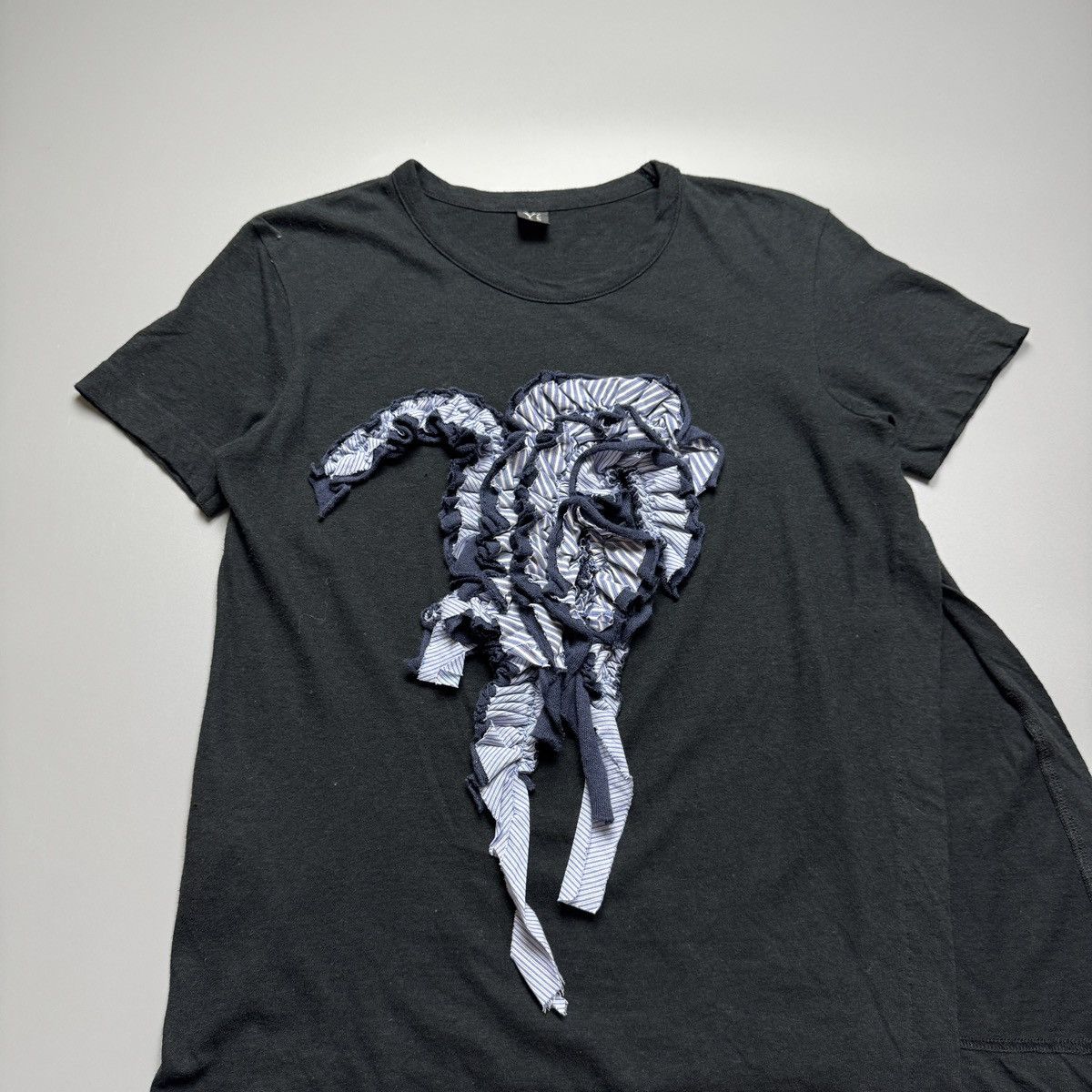 Y's Y’s By Yohji Yamamoto - Ruffled Slit Type Blouse Size XS / US 0-2 / IT 36-38 - 4 Thumbnail
