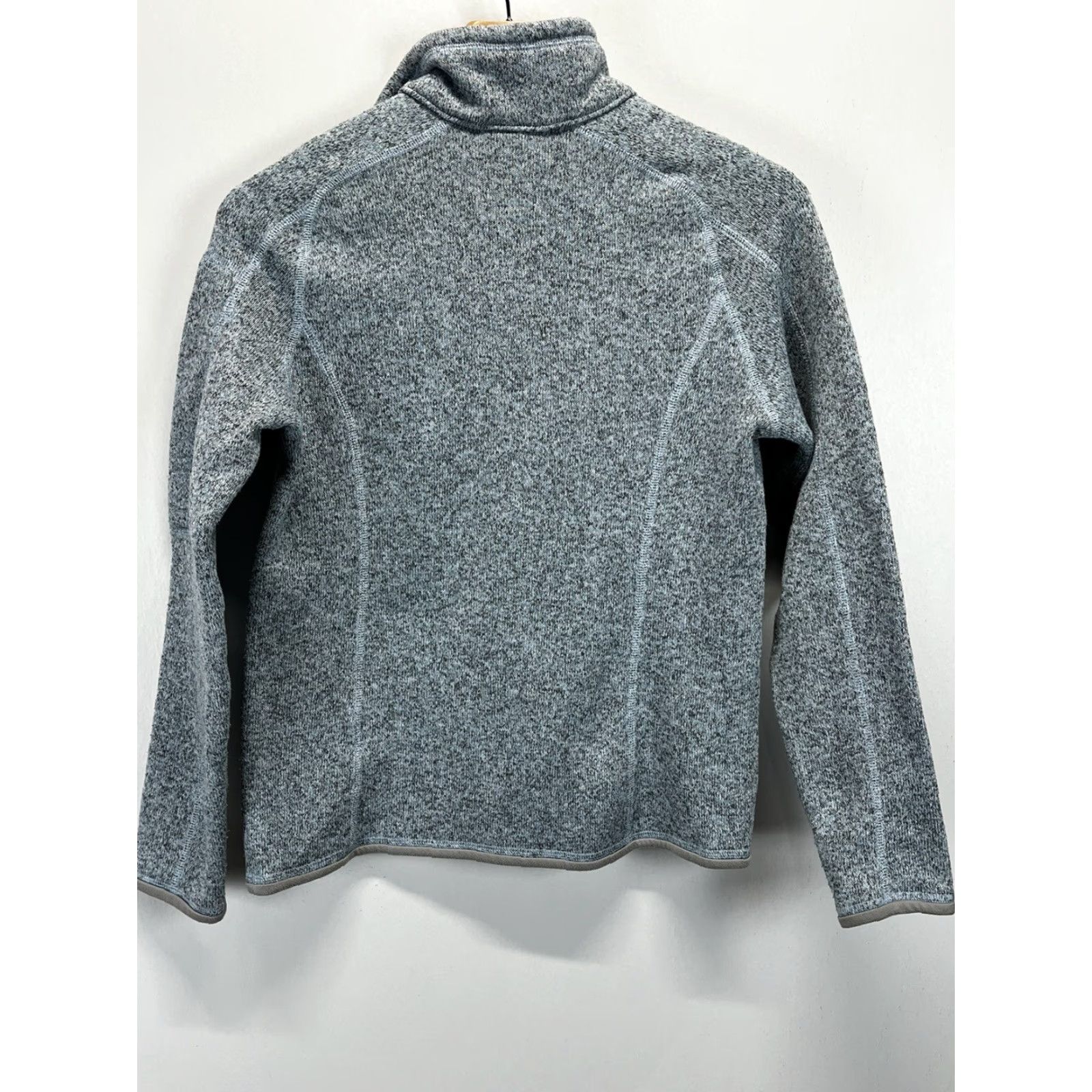 Patagonia Patagonia Sweater Pullover 1/4 Zip Heather Blue Womens S Mock Neck Long Sleeve Classic Outdoor Fleece Size S / US 4 / IT 40 - 2 Thumbnail