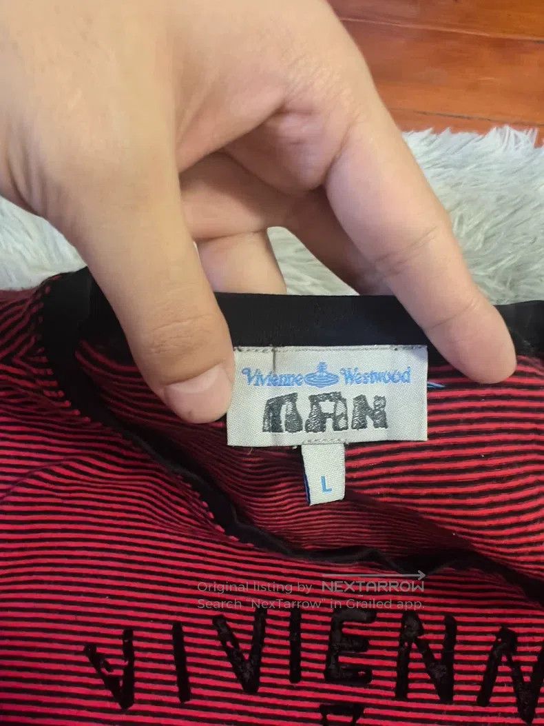 Vivienne Westwood Vivienne Westwood Striped Velvet Short Sleeve Size L / US 10 / IT 46 - 4 Thumbnail