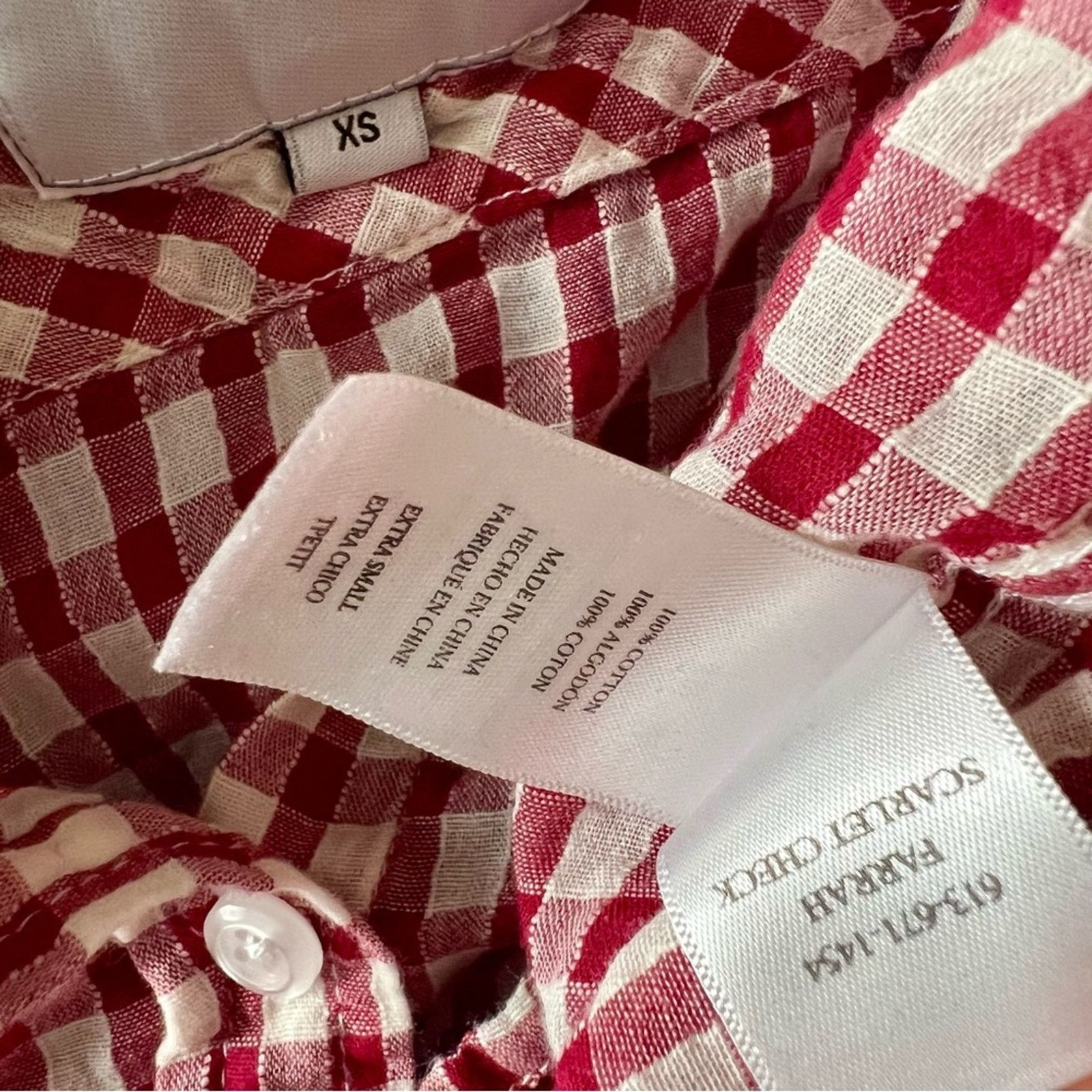 Rails Rails Farrah Plaid Button Shirt Top Blouse Gingham Checkered Size XS / US 0-2 / IT 36-38 - 7 Thumbnail