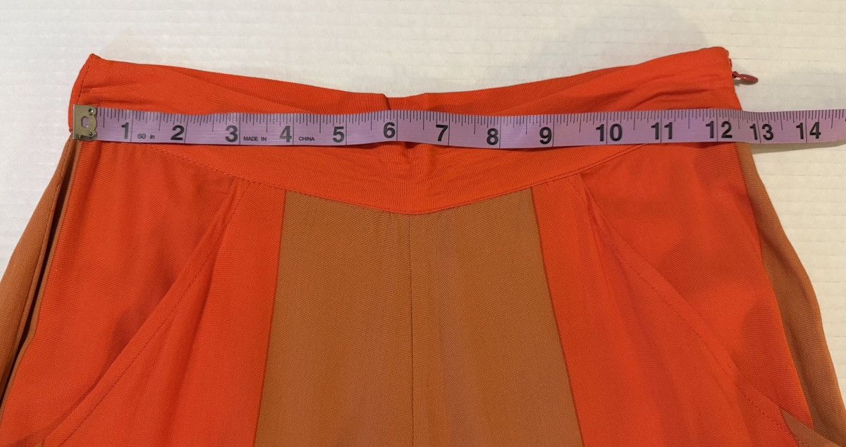 Lovers and Friends Lovers + FRIENDS Orange Colorblock Rayon Wide Leg Capri Pant Size 26" / US 2 / IT 38 - 8 Thumbnail