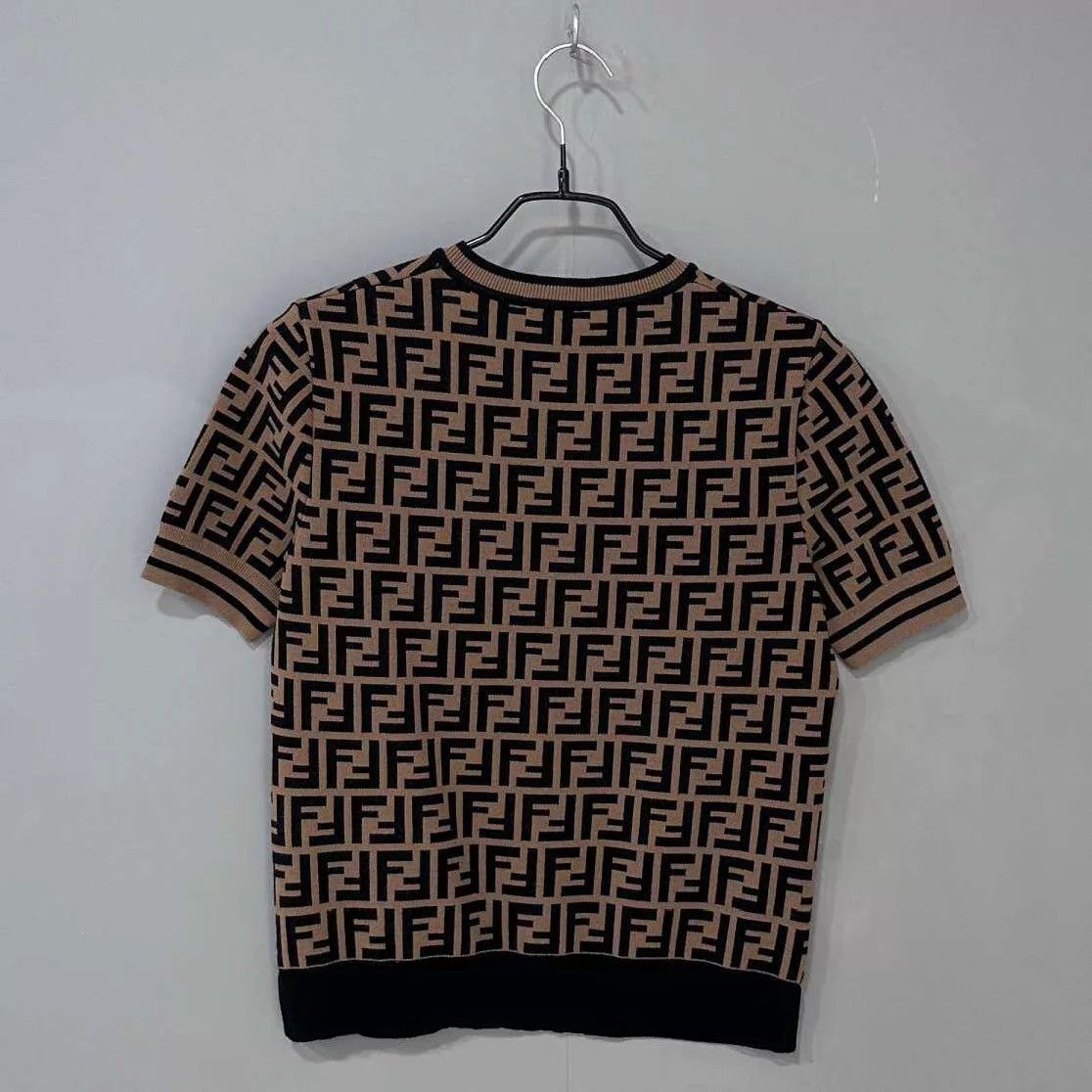 Fendi FENDI FF monogram knit short-sleeve 40 Size S / US 4 / IT 40 - 3 Thumbnail