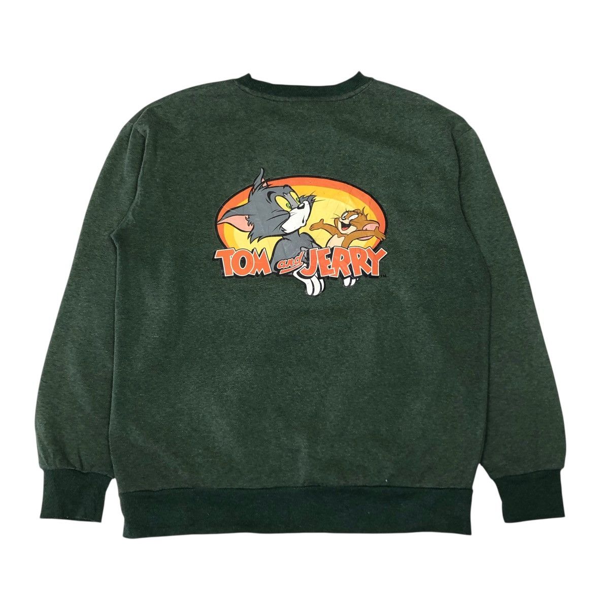 Japanese Brand 📌Vintage Sweatshirt Tom & Jerry Big Logo Size US L / EU 52-54 / 3 - 2 Thumbnail