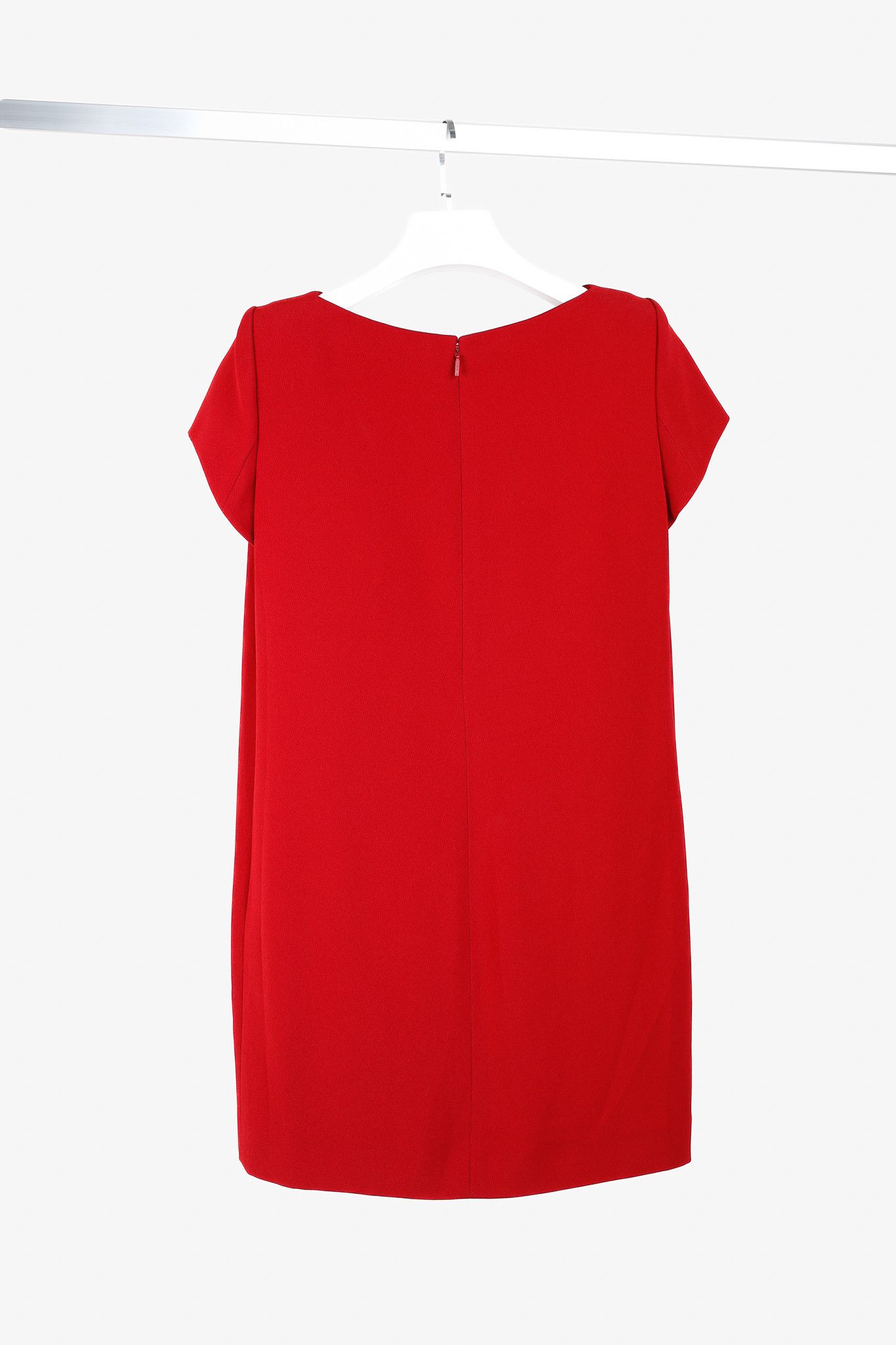 Saint Laurent Paris Saint Laurent AW/13 Red Cap-Sleeve Classic Tube Mini Dress Size XL / US 12-14 / IT 48-50 - 2 Thumbnail