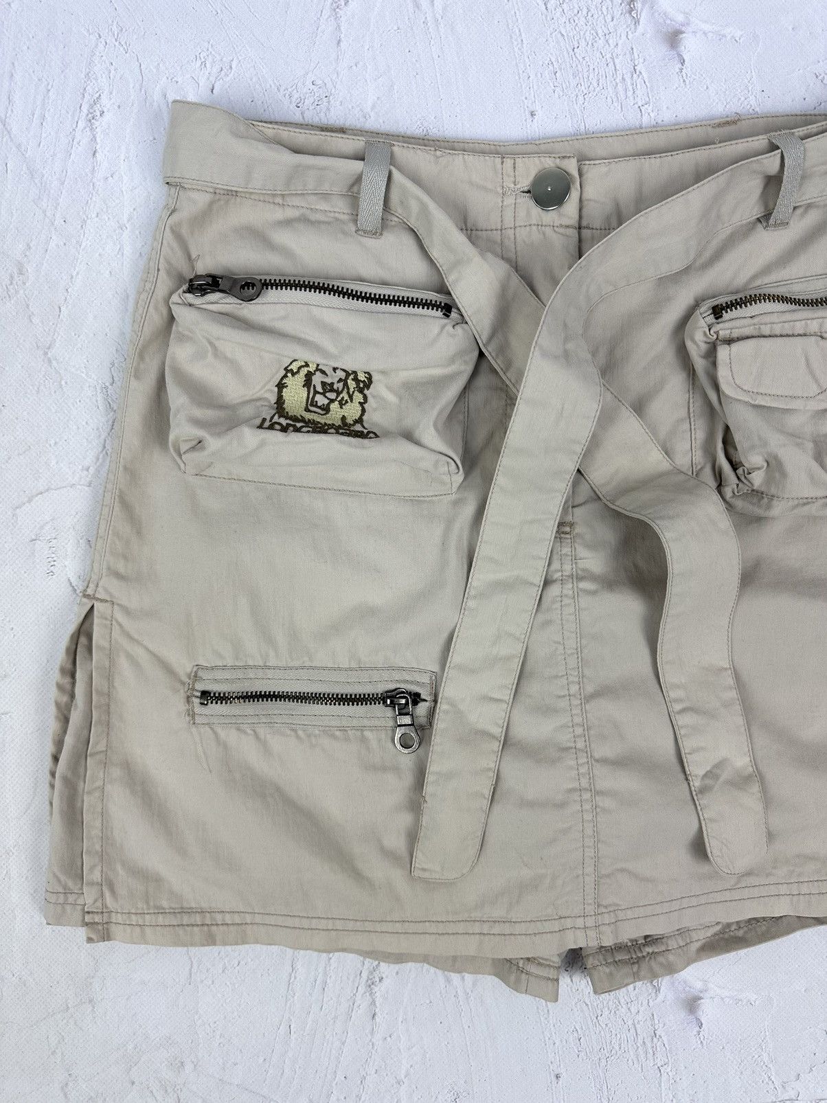 Japanese Brand × Vintage Vintage Cargo Zip Pocket Skirt-Shorts Size 32" / US 10 / IT 46 - 2 Thumbnail