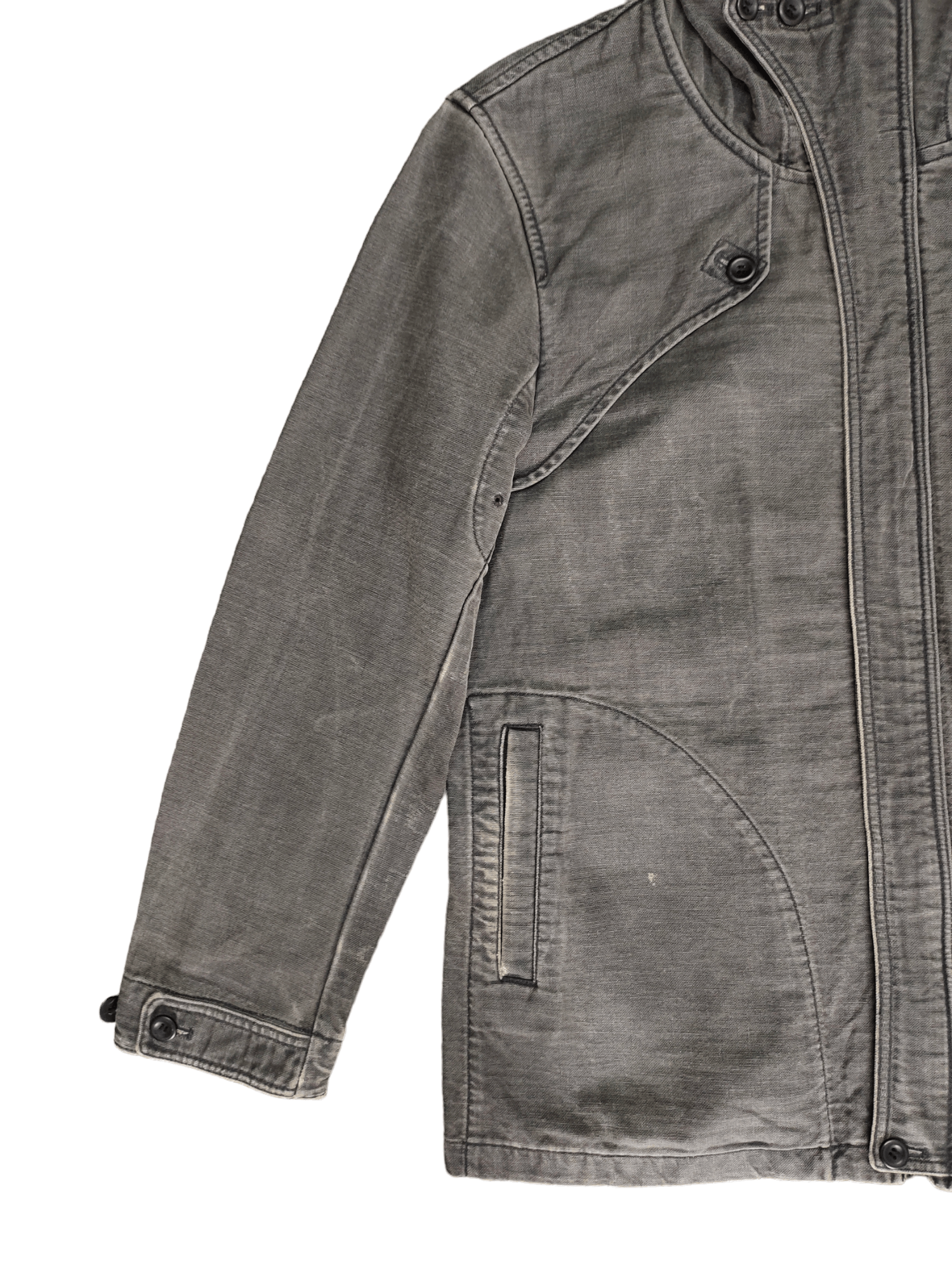 If Six Was Nine Vintage Takeo Kikuchi Duck Cotton Denim Hoodie Jacket Size US L / EU 52-54 / 3 - 5 Thumbnail