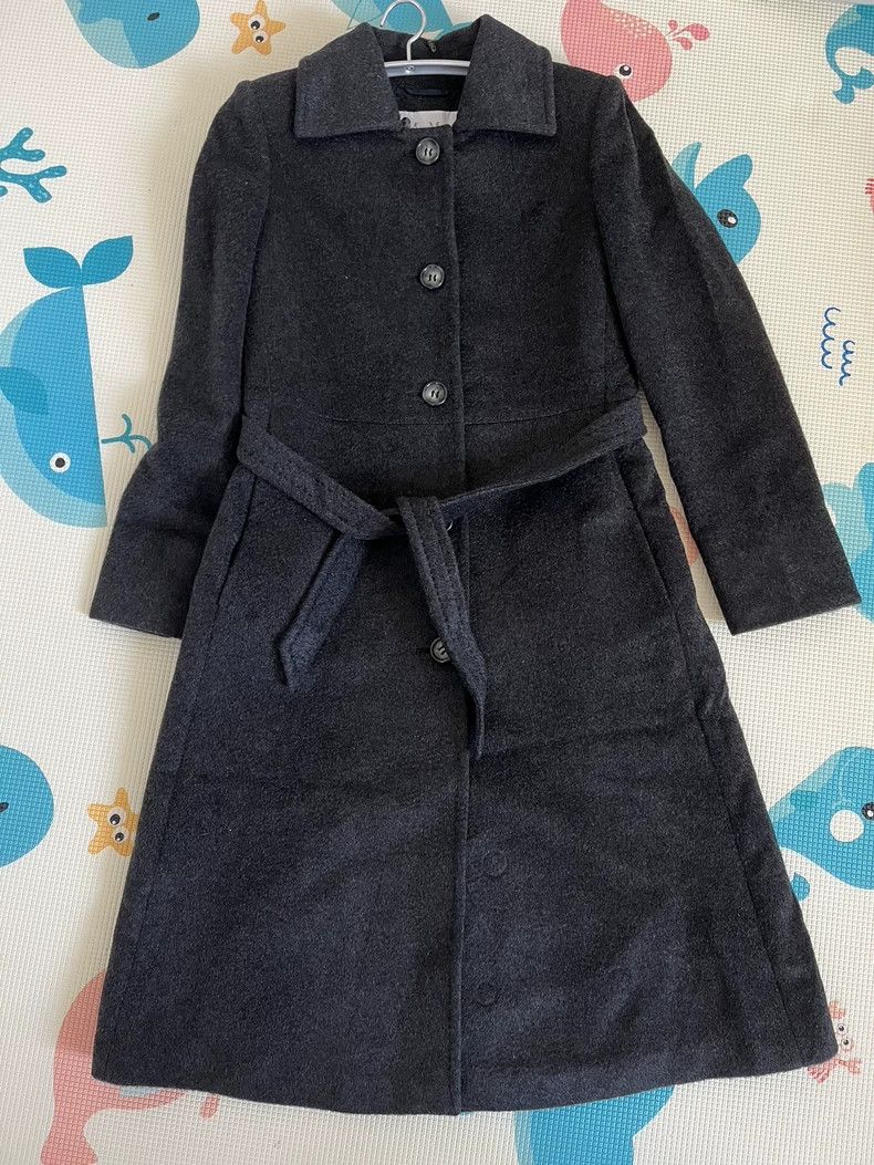 Max Mara Max Mara Long cashmere dark grey coat Size M / US 6-8 / IT 42-44 - 4 Thumbnail