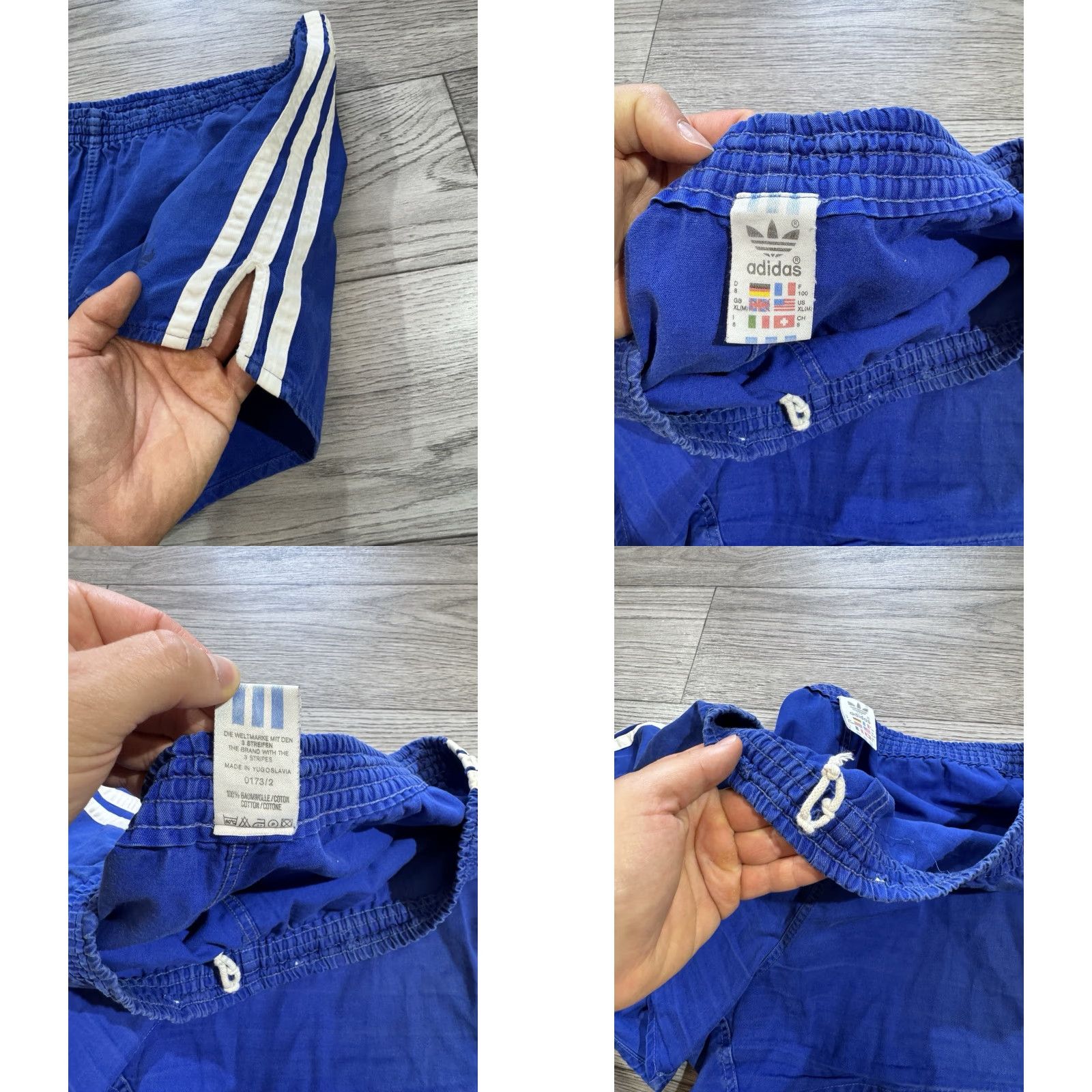 Adidas VINTAGE Adidas Blue White Running Football Shorts XL Men Size US 36 / EU 52 - 8 Thumbnail