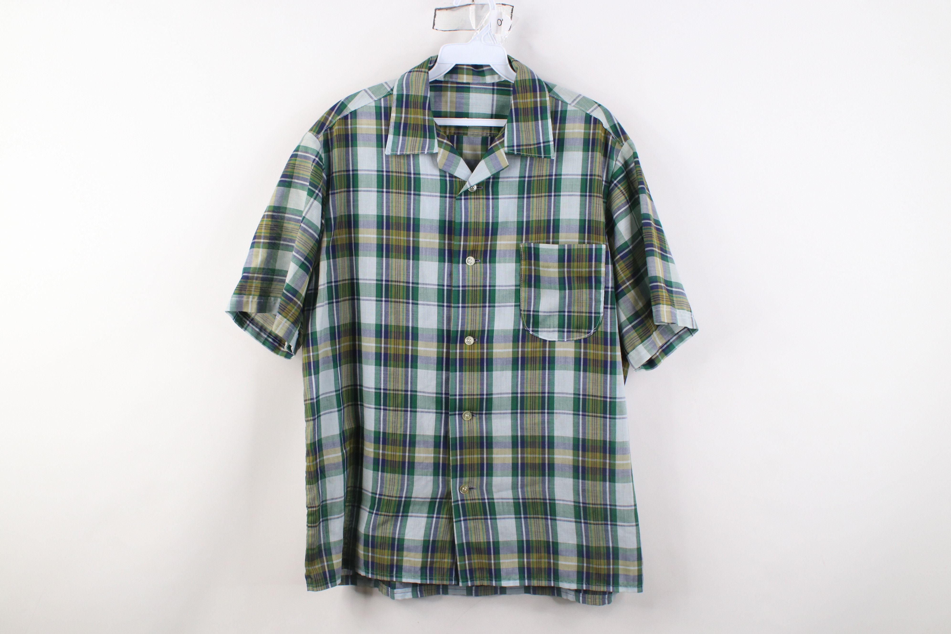 Vintage Vintage 50s Rockabilly Collar Short Sleeve Button Shirt USA Size US M / EU 48-50 / 2 - 1 Thumbnail