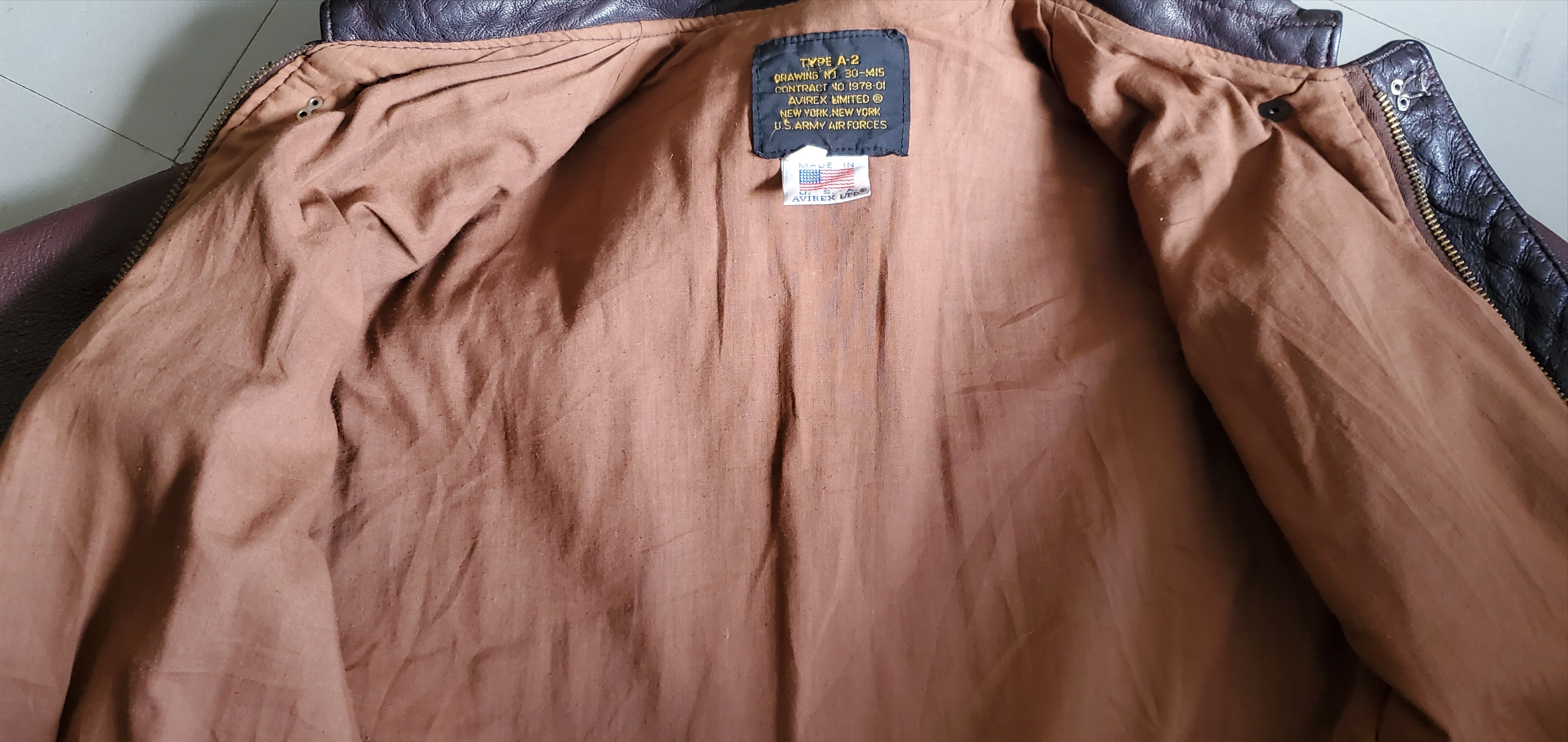 Avirex Avirex Type A-2 Brown Goatskin Classic Jacket Size US XS / EU 42 / 0 - 7 Thumbnail