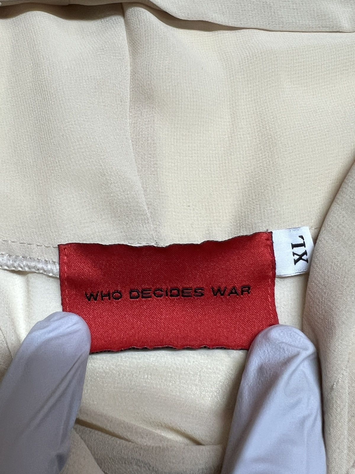 Who Decides War Chiffon hoodie Size US XL / EU 56 / 4 - 7 Thumbnail