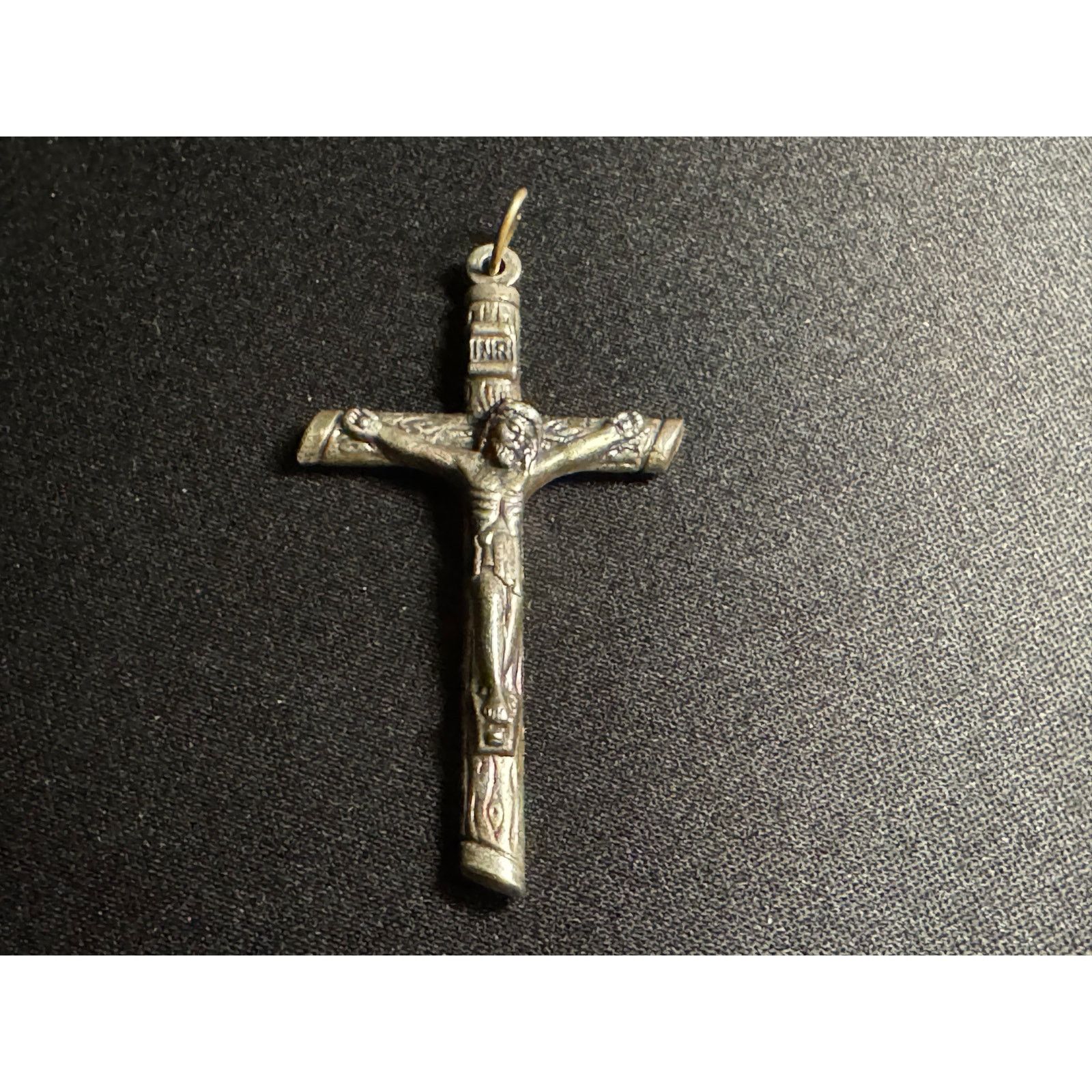 Other Vintage Silver Tone Crucifix INRI Pendant Size ONE SIZE - 1 Thumbnail