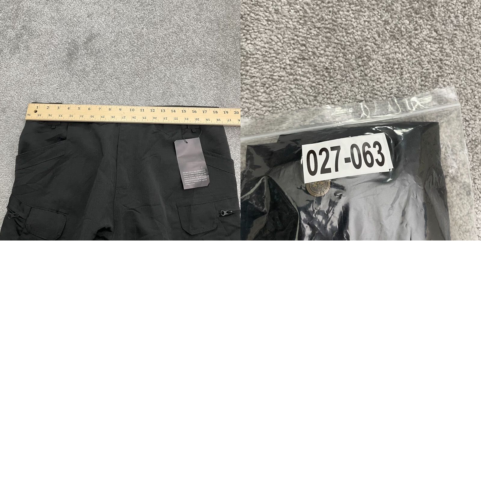 Vintage Unbranded Shorts Mens XXL Black Outdoor Cargo Hiking Elastic Waist 37x9 NWT New Size US 39 - 9 Thumbnail