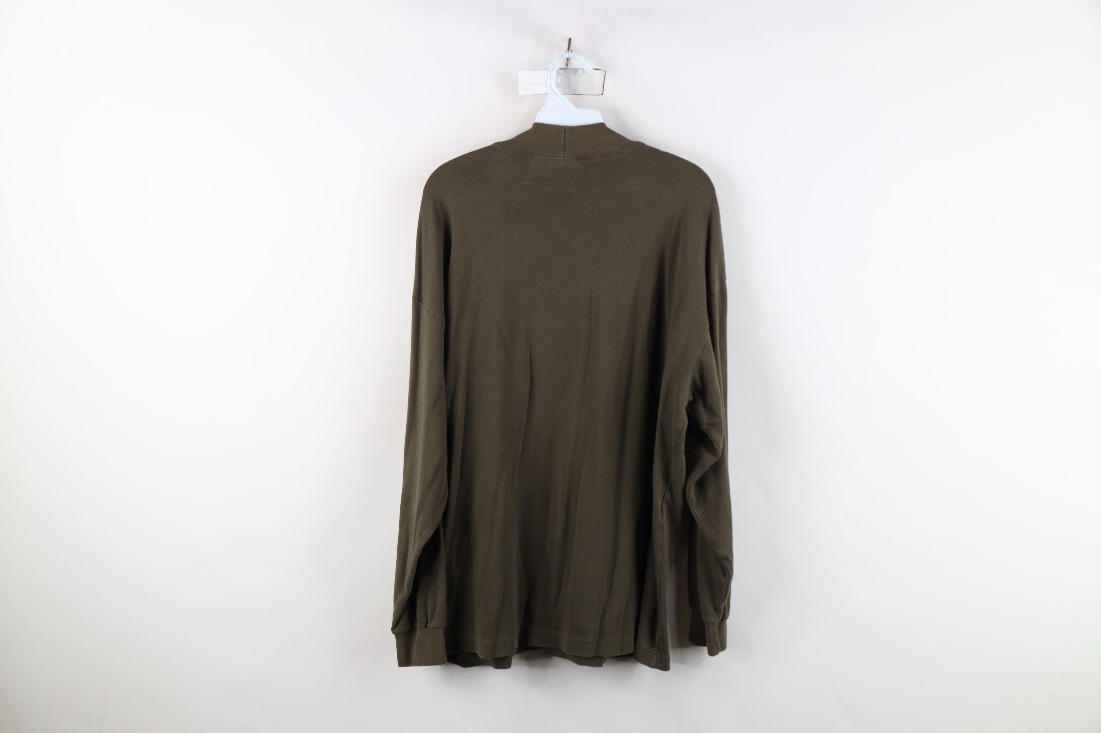 Woolrich Woolen Mills Vintage 90s Woolrich Mock Neck Long Sleeve T-Shirt Green USA Size US L / EU 52-54 / 3 - 11 Thumbnail