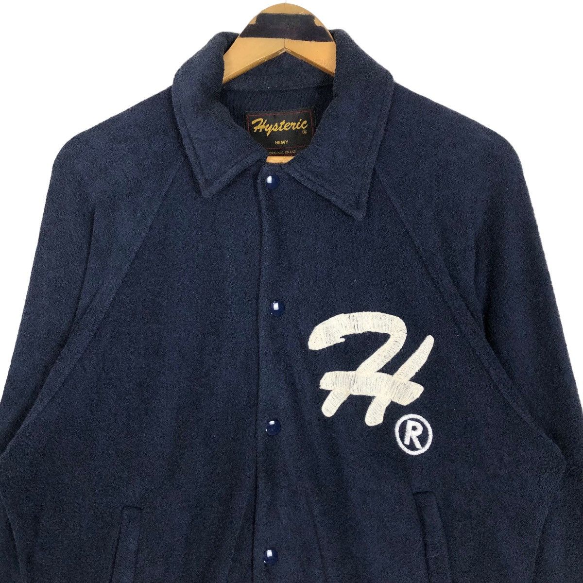 Hysteric Glamour Vintage Hysteric Glamour Stadium Jacket Button Up Sweater Size US L / EU 52-54 / 3 - 3 Thumbnail