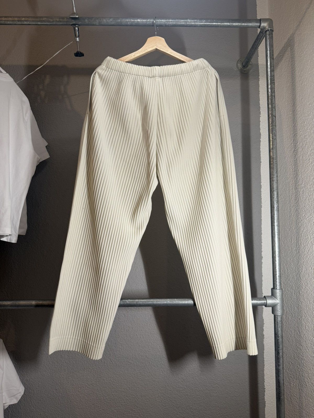 Issey Miyake Homme Plisse Issey Miyake Cream / Off white Pants Size US 30 / EU 46 - 6 Thumbnail