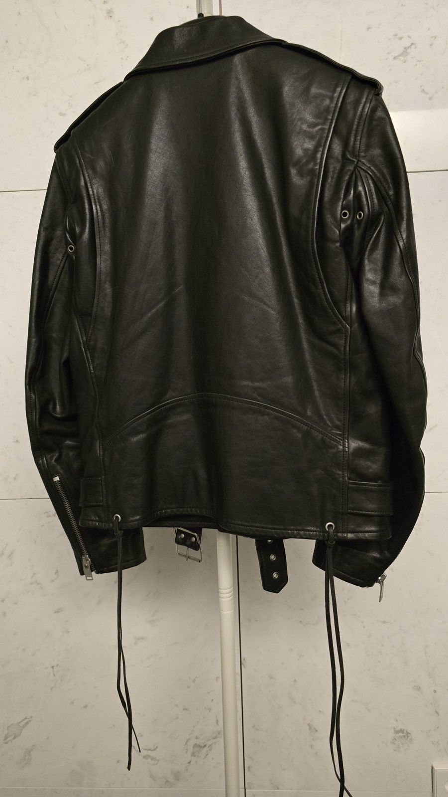 Saint Laurent Paris Saint Laurent 13FW L17 Oiled Calf Leather Jacket 50 w/ Tag Size US M / EU 48-50 / 2 - 2 Thumbnail