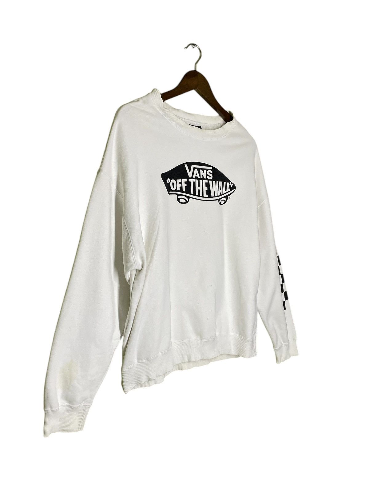 VANS OFF THE WALL CREWNECK BIG LOGO PRINT SIZE L