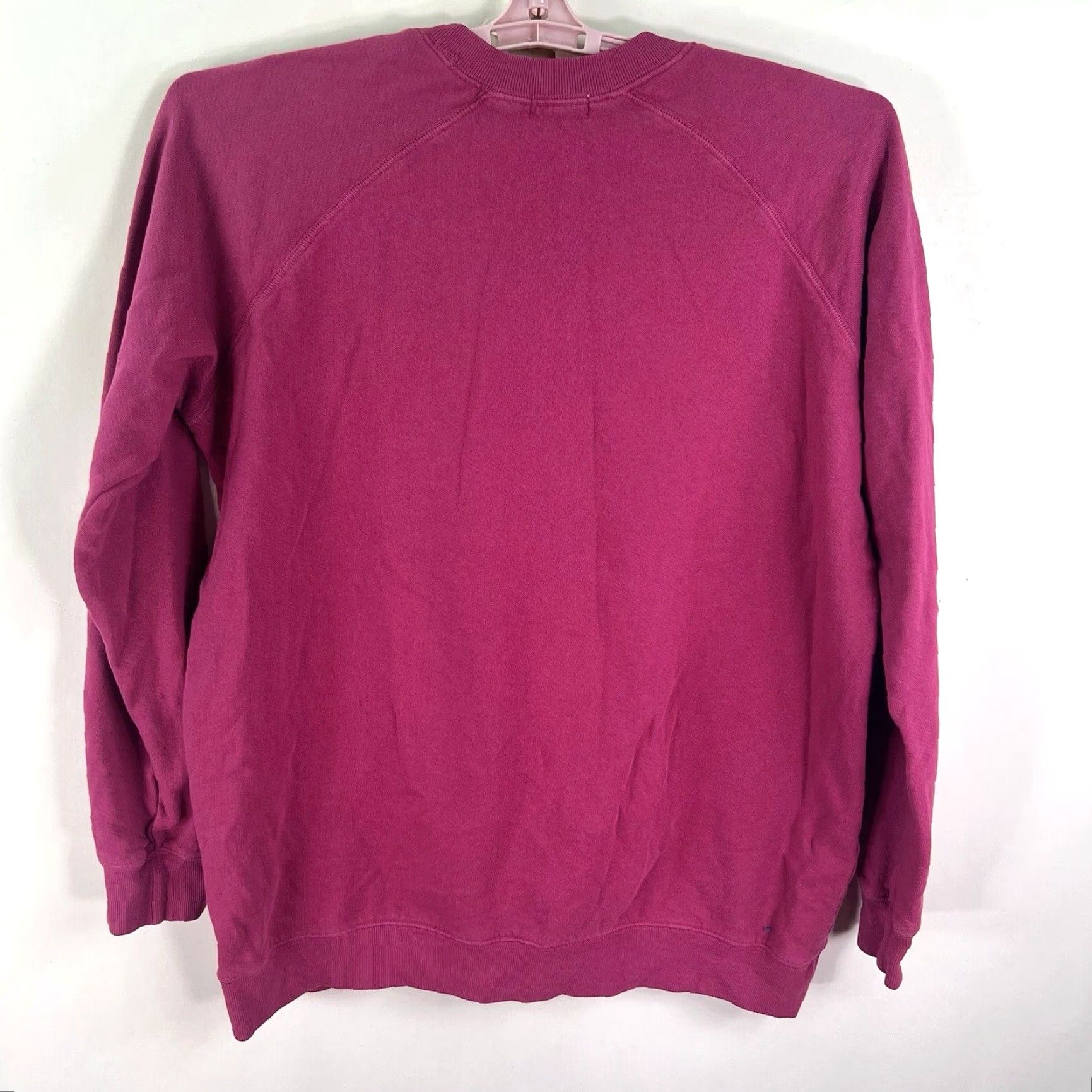 Pinko VINTAGE? No — Peloton Long Sleeve Sweatshirt Women L Pink Logo Crew Neck Knit Cotton Raglan Oversized Activewear Fall Winter 3-Sport Size L / US 10 / IT 46 - 5 Thumbnail