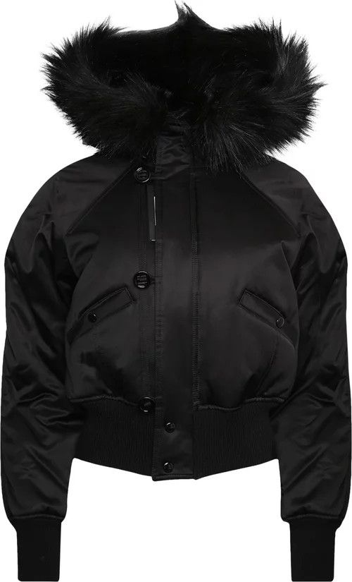 Saint Laurent Paris o1bcso1str1124 Bomber Jacket in Noir Size S / US 4 / IT 40 - 1 Preview