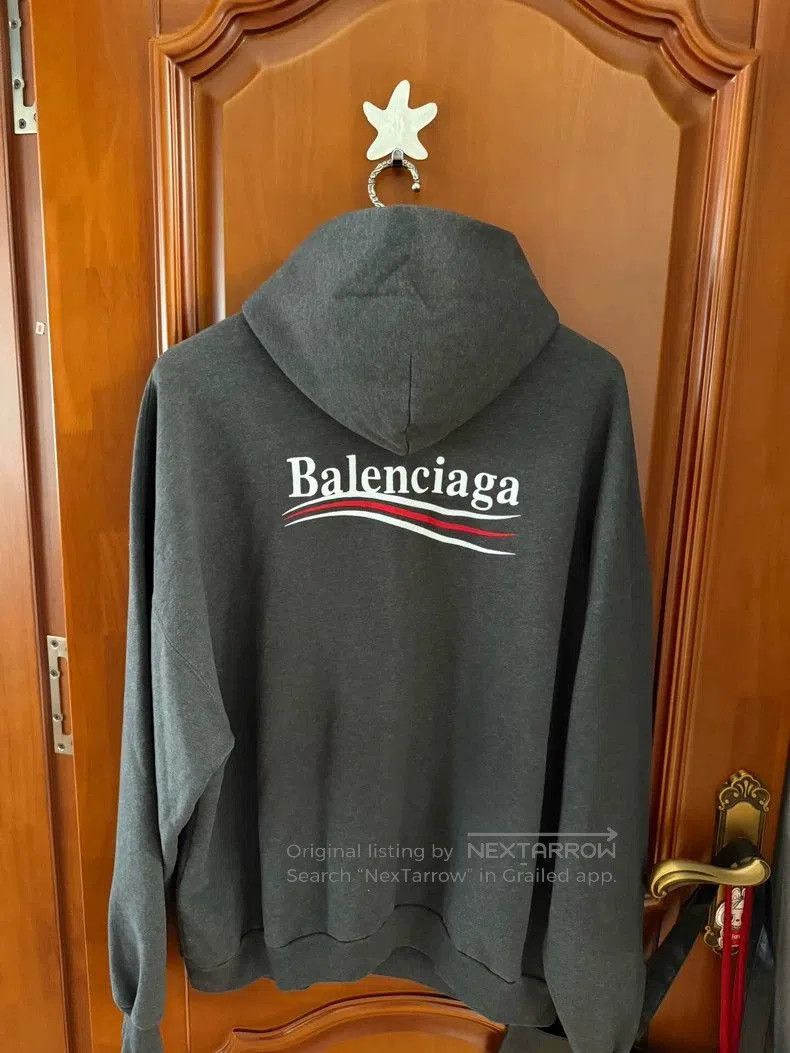 Balenciaga Balenciaga New Black Grey Hoodie. Size US L / EU 52-54 / 3 - 2 Thumbnail