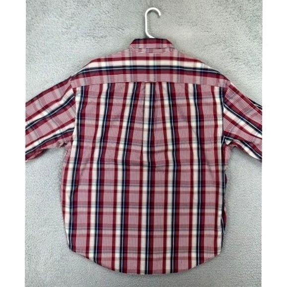 Nautica Nautica Shirt Men XL 80s Plaid Red Madras Button Down Long Sleeve Cotton Two-Ply Two-Ply Crest? Size US XL / EU 56 / 4 - 2 Thumbnail