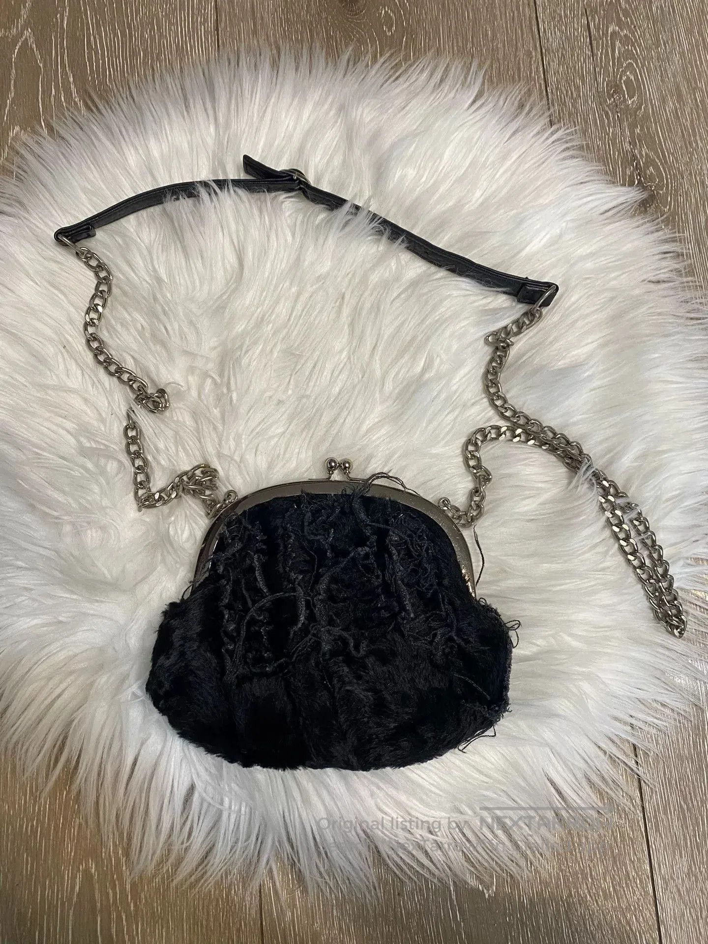 Comme des Garcons Tricot Plush Crossbody Bag.