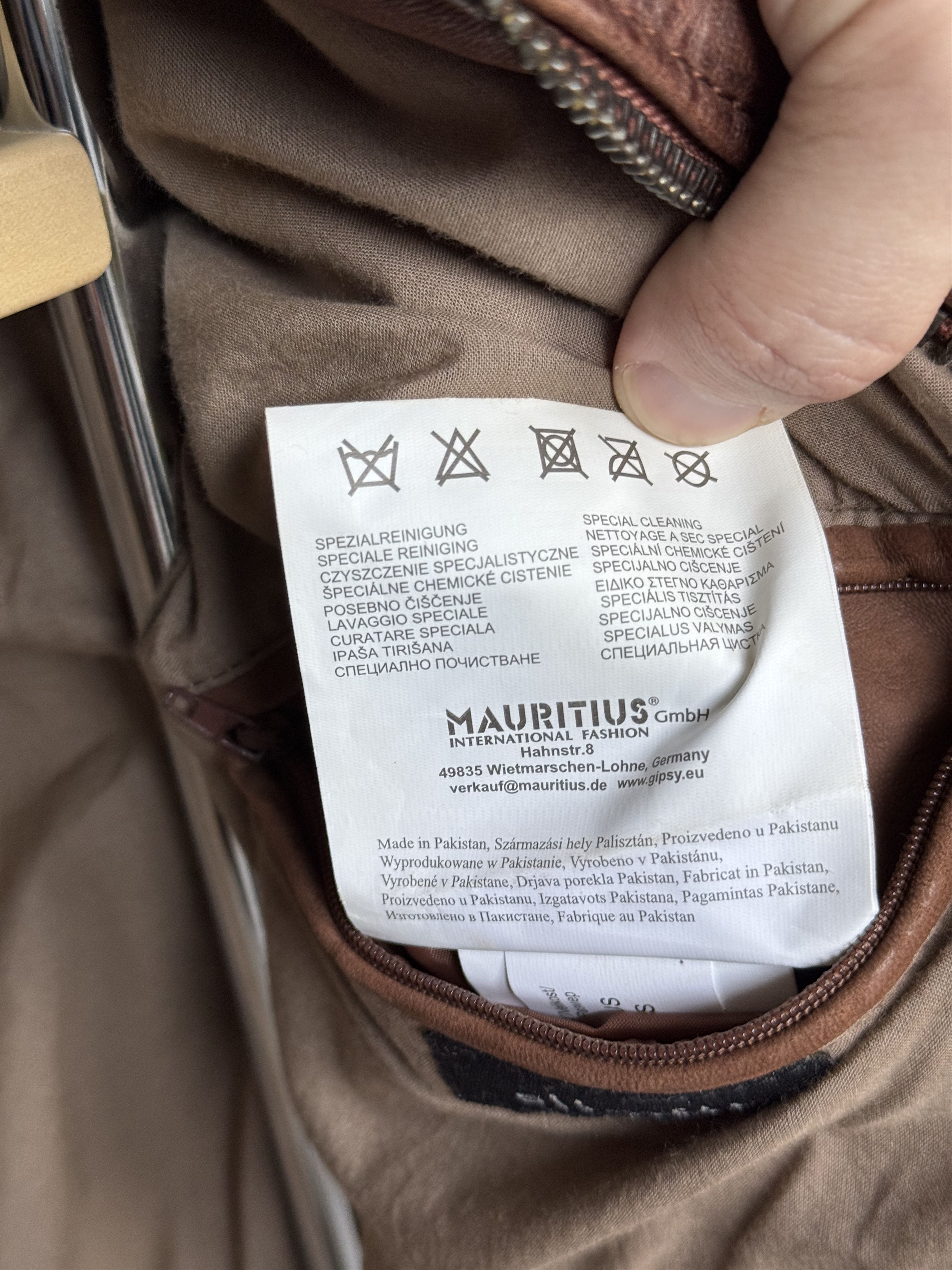 Gypsy × Vintage NEW Gipsy by Mauritius Brown Slim Fit Leather Jacket Size S Size US S / EU 44-46 / 1 - 10 Thumbnail