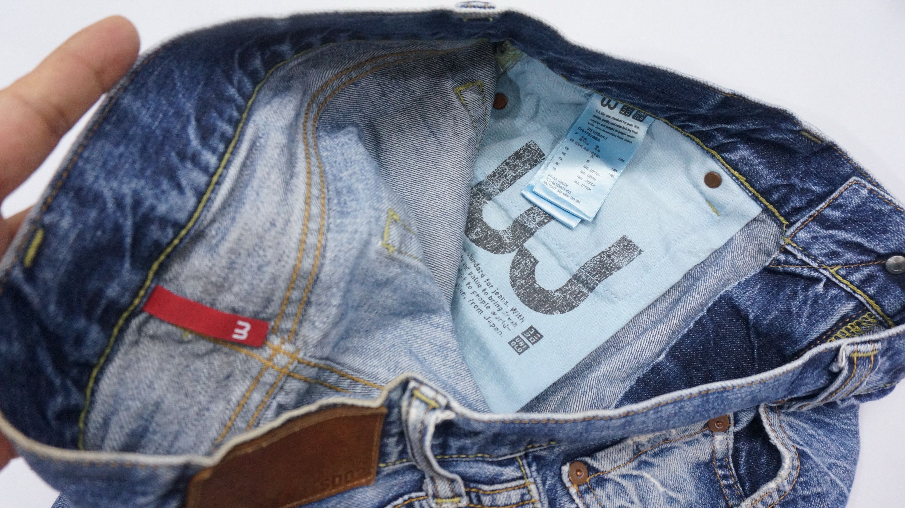 Japanese Brand Uniqlo Jeans UJ S002 Ripped Distressed Jeans W35 Size US 35 - 6 Thumbnail