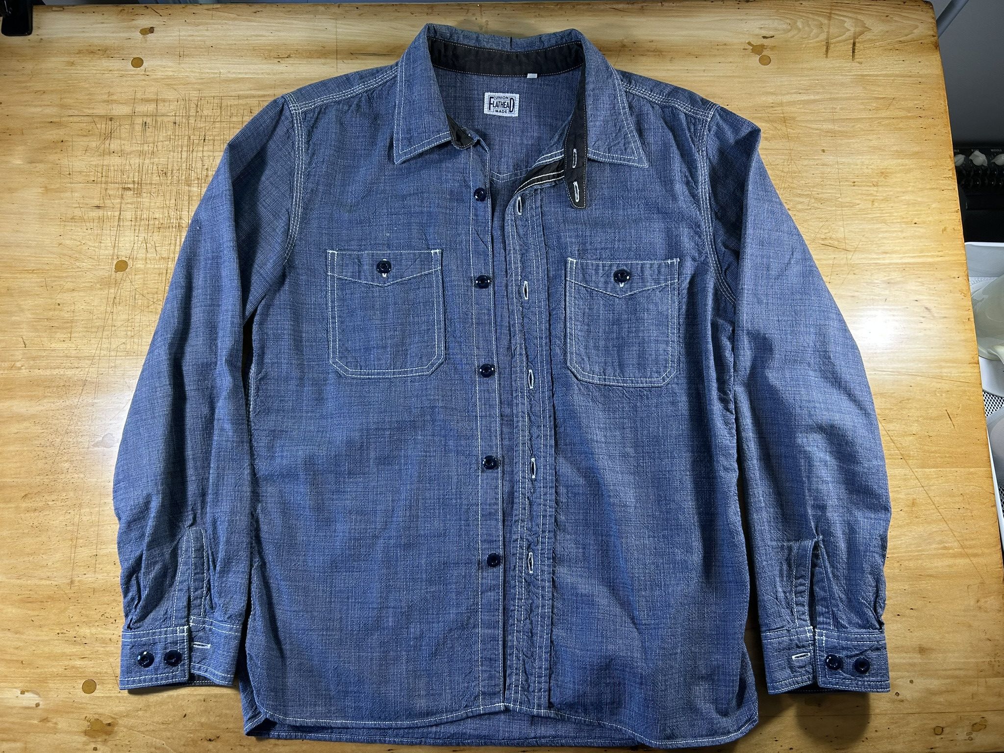 The Flat Head The Flat Head woven long sleeve shirt Size US S / EU 44-46 / 1 - 1 Thumbnail