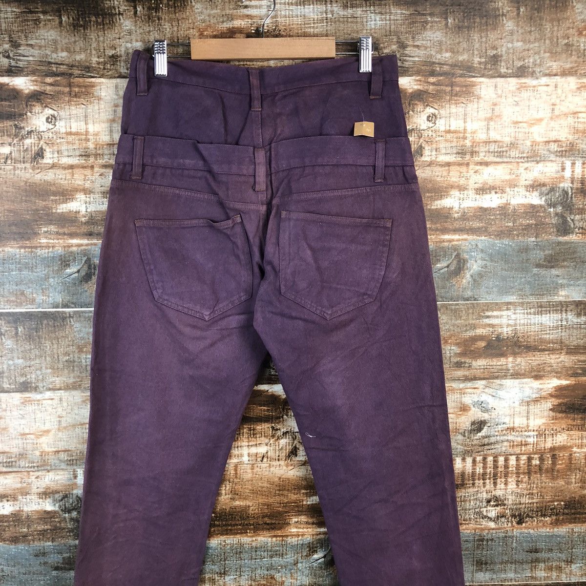 Japanese Brand DL Jungle Strom double waist rapper Purple Cargo Pants #C743 Size US 30 / EU 46 - 13 Thumbnail