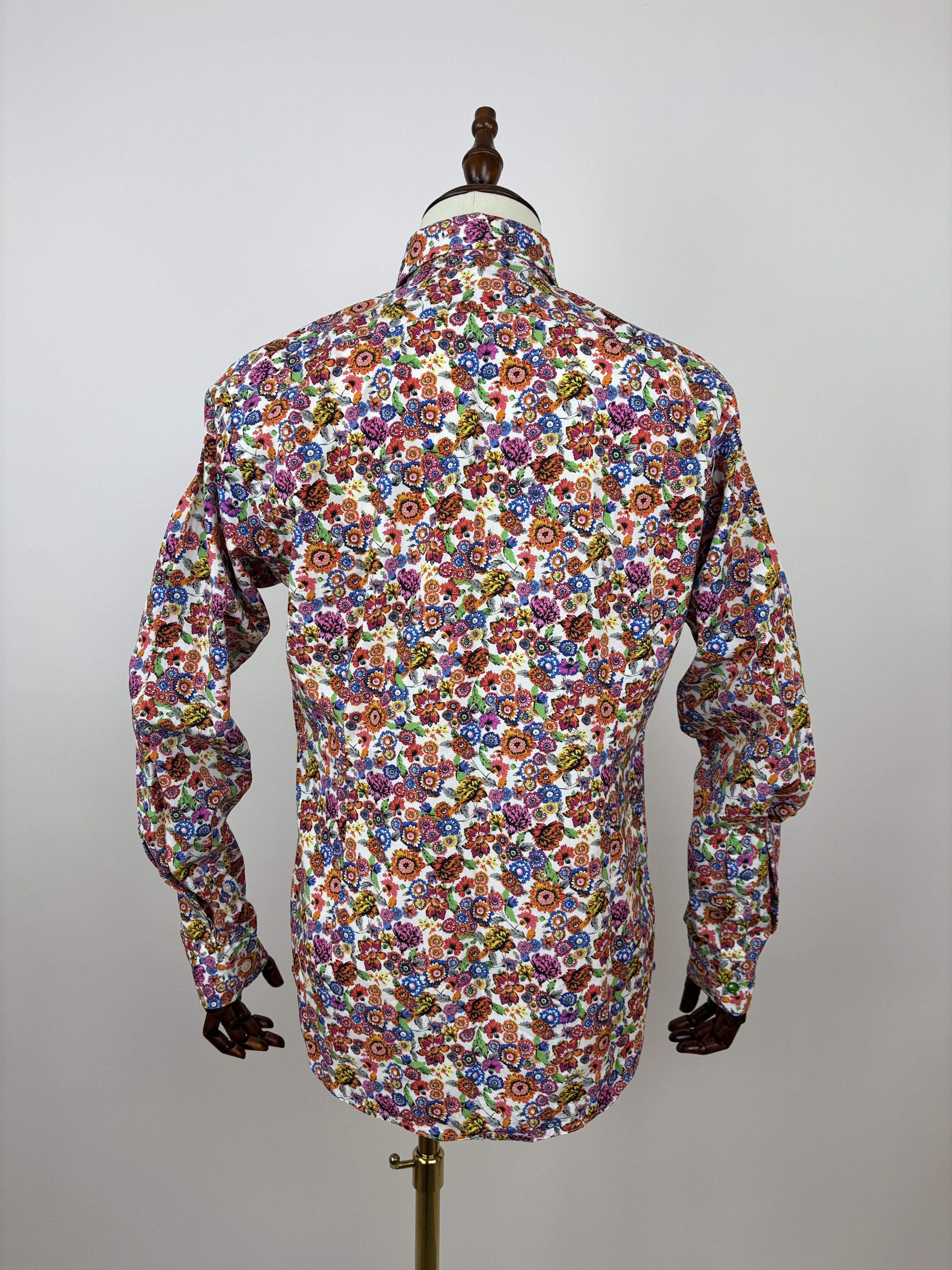 Eton Mint! Eton Floral Dress Shirt Sz 40 / M / 15 (3/4) Slim Fit Size US M / EU 48-50 / 2 - 13 Thumbnail