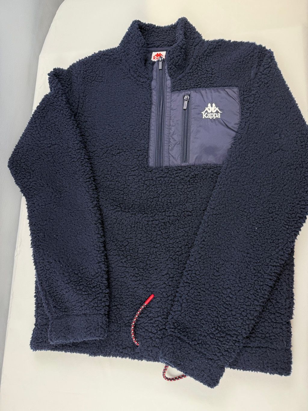 Kappa Kappa Iris Navy Fleece Quarter-Zip Sweatshirt Men Size S Size US S / EU 44-46 / 1 - 3 Thumbnail