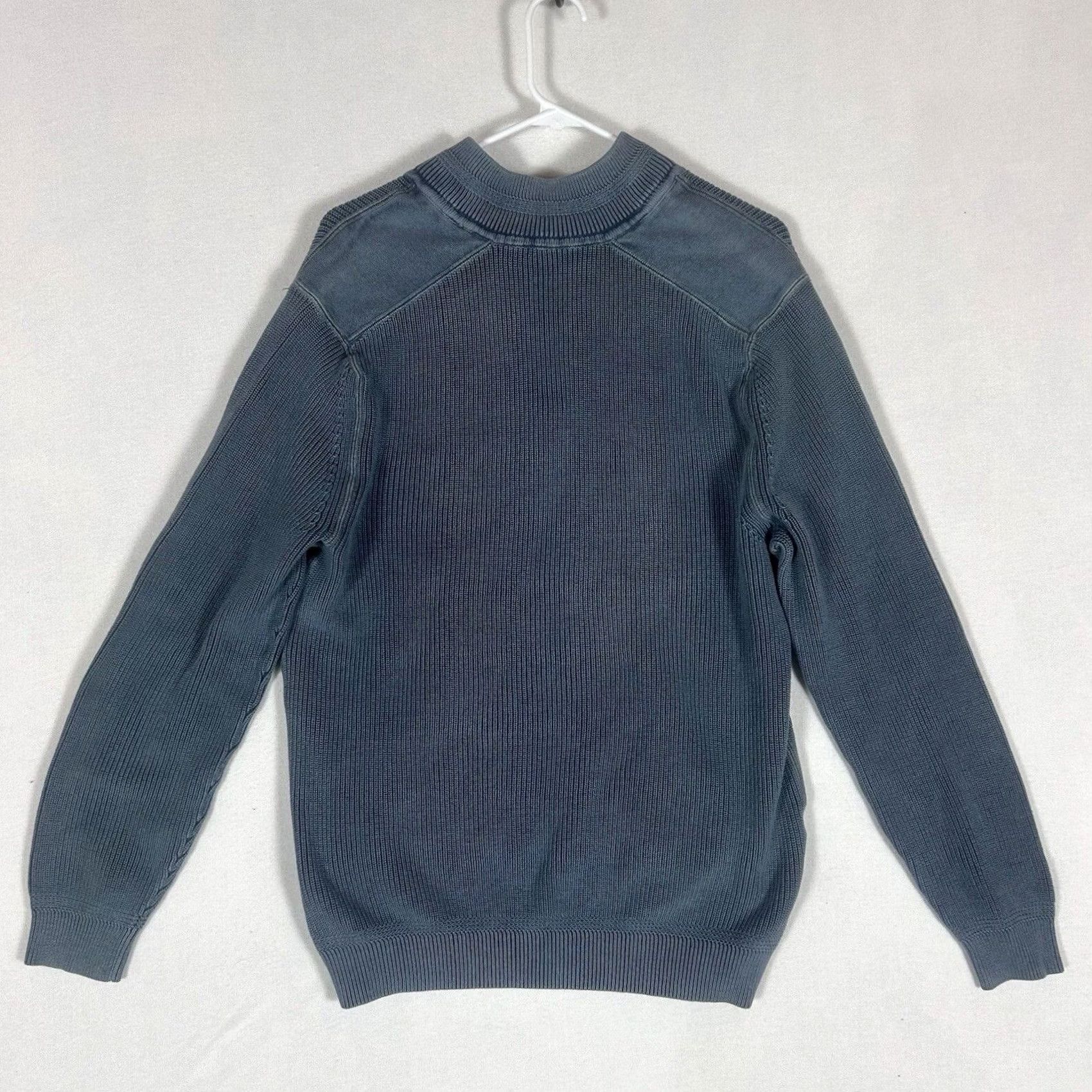 Tommy Bahama Tommy Bahama 1/4 Zip Pullover Knit Sweater Mens L 100% Cotton Casual L/S Blue Size US L / EU 52-54 / 3 - 5 Thumbnail