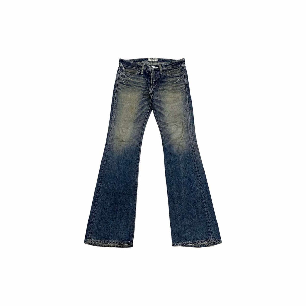 If Six Was Nine × Japanese Brand × Vanquish 🔥Archived Vanquish Mud Wash Flared Denim 2011 Size US 32 / EU 48 - 1 Thumbnail