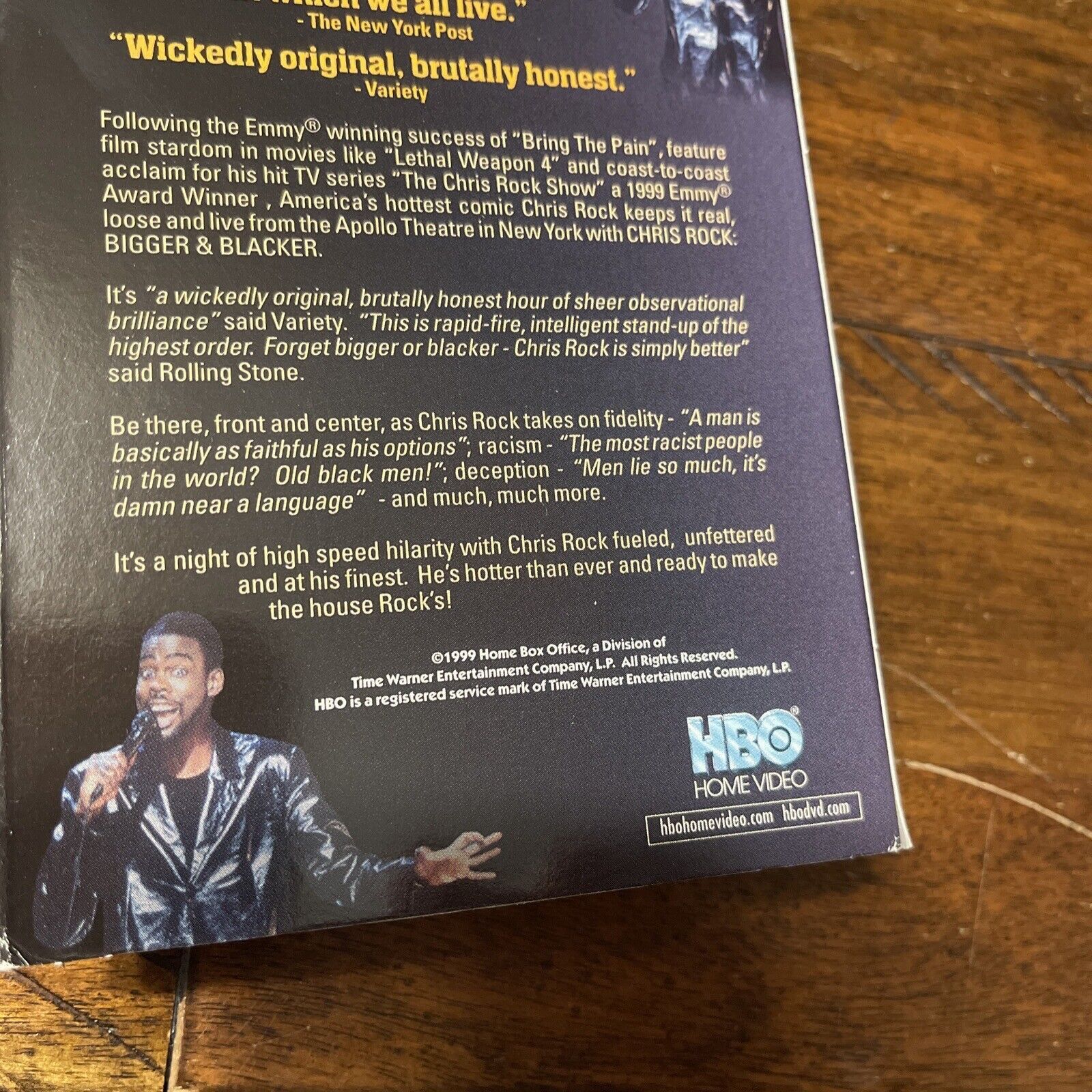 Vintage Chris Rock Bigger And Blacker VHS 2000 Stand Up Comedy Live Size US XXL / EU 58 / 5 - 6 Thumbnail