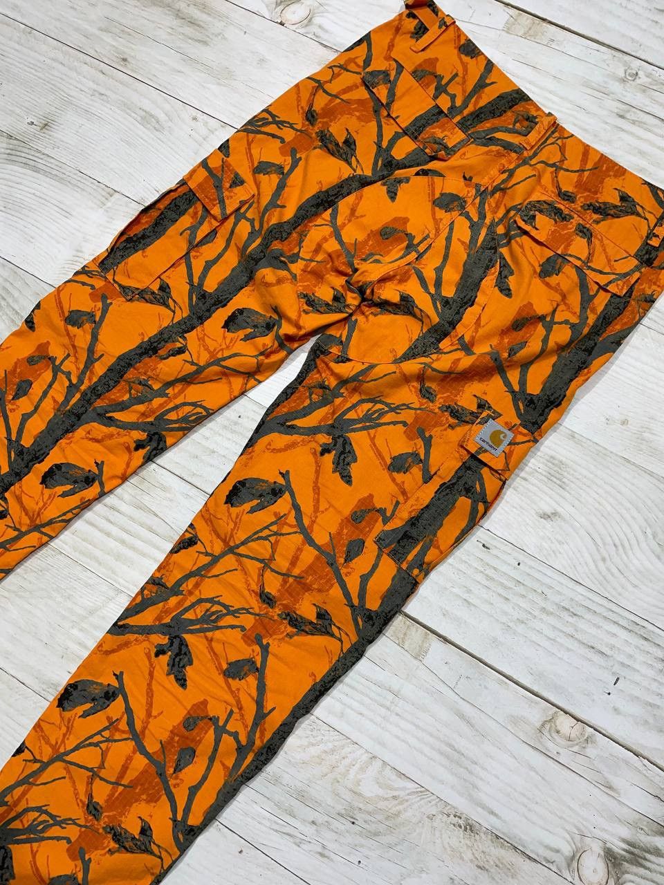 Carhartt Wip Vintage Carhartt WIP Aviation Pants Camo Tree Orange Cargo Size US 31 - 2 Thumbnail