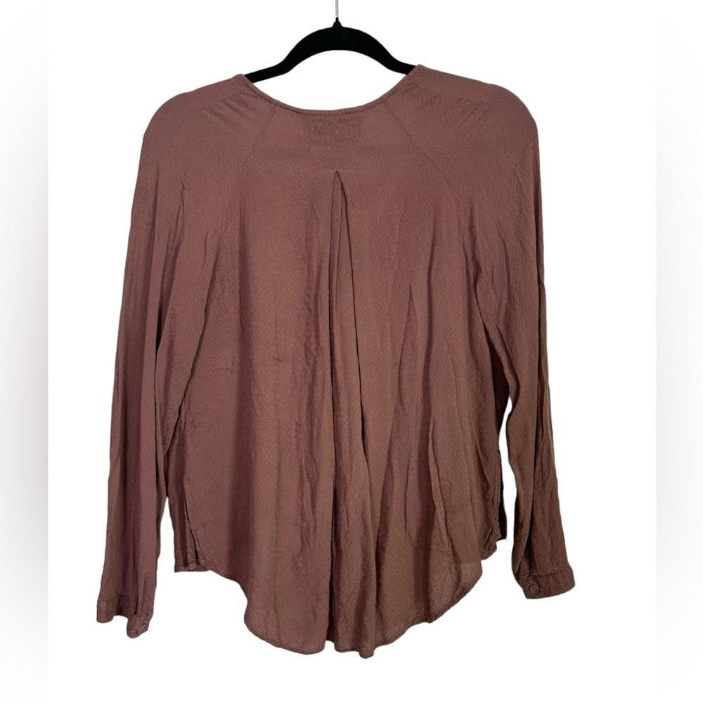 Designer Silence + Noise l Mayfair Plunge Surplice Mauve Top Small Size S / US 4 / IT 40 - 4 Thumbnail