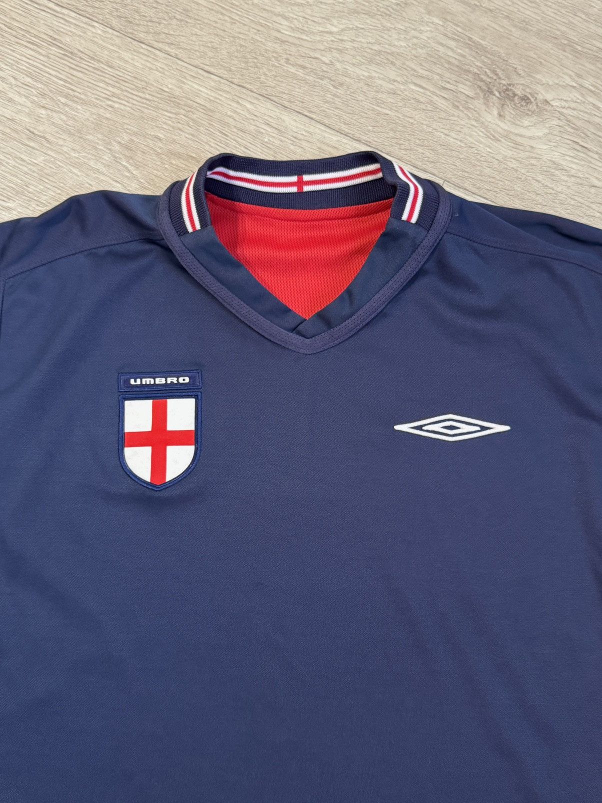 Vintage 🔷Vintage Umbro England 2002/04 Reversible Soccer jersey🔷 Size US L / EU 52-54 / 3 - 5 Thumbnail