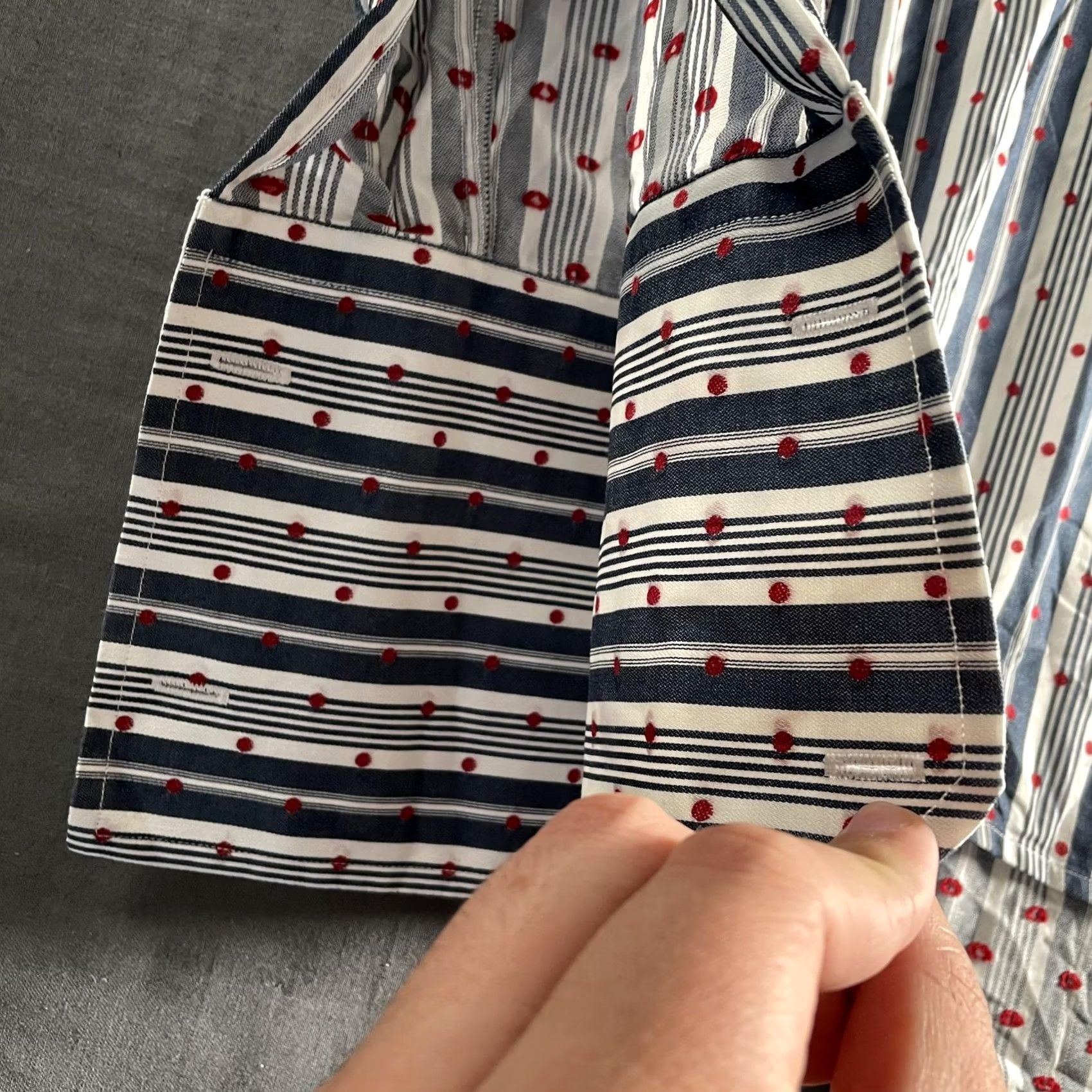 Robert Graham Robert Graham Shirt Mens XL Blue Stripe Red Dot Long Sleeve Button-Up Casual Size US XL / EU 56 / 4 - 3 Thumbnail