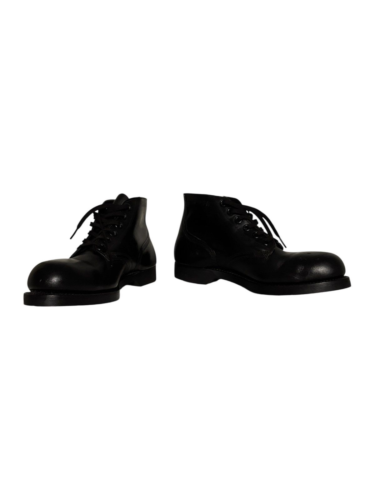 Vintage Vintage 60s black leather military boots Size US 8 / EU 41 - 1 Thumbnail