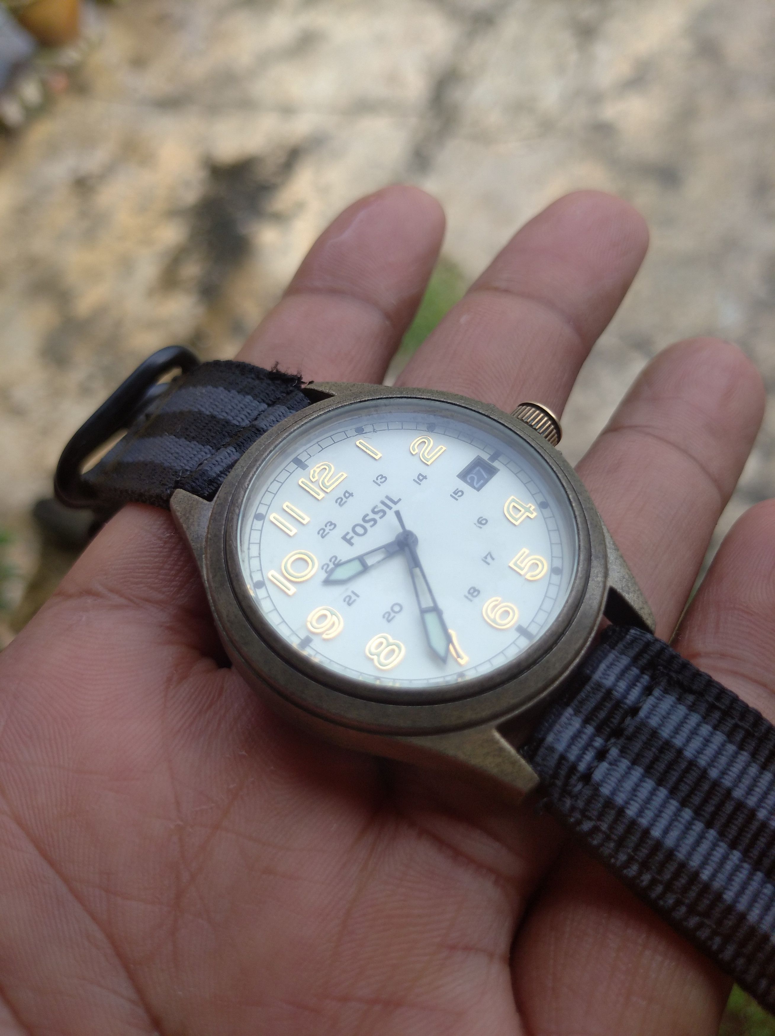Fossil Mens Fossil Vintage Bronze Watch DE1001 Size ONE SIZE - 3 Thumbnail