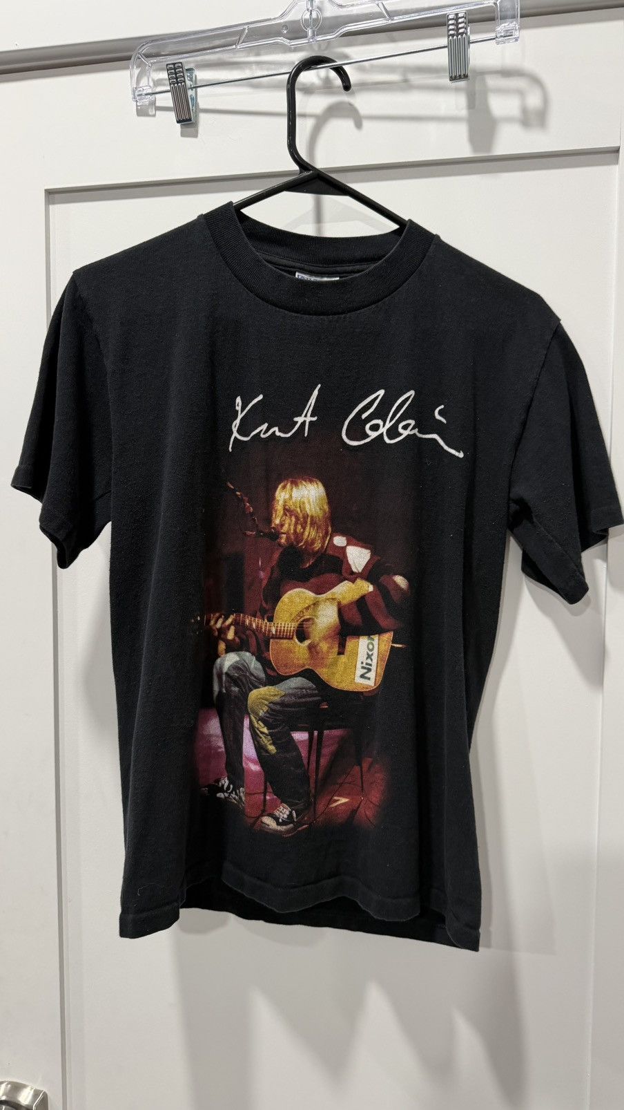 Vintage 90s KURT COBAIN SINGLE STICH T SHIRT Size US M / EU 48-50 / 2 - 2 Thumbnail