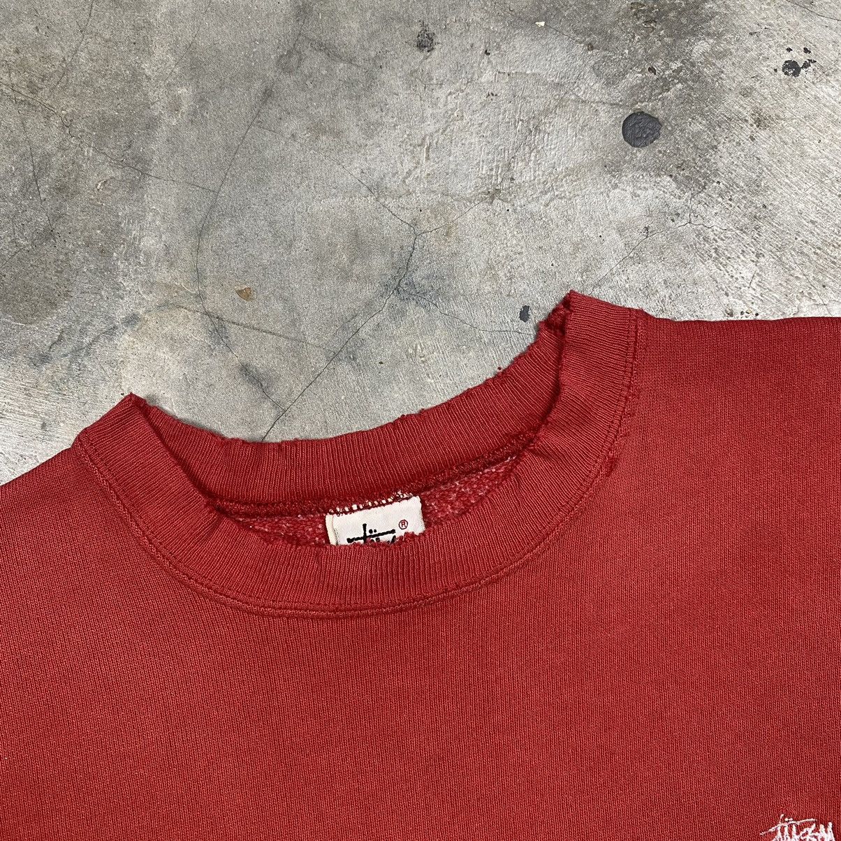 Stussy Grail💥80s Distressed Stussy Boxy Oversize Crewneck Size US M / EU 48-50 / 2 - 4 Thumbnail