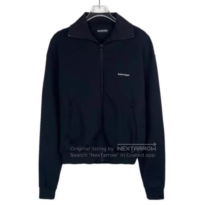 Balenciaga Balenciaga Logo Letter Printed Collar Black Zipper Jacket Size US S / EU 44-46 / 1 - 1 Thumbnail