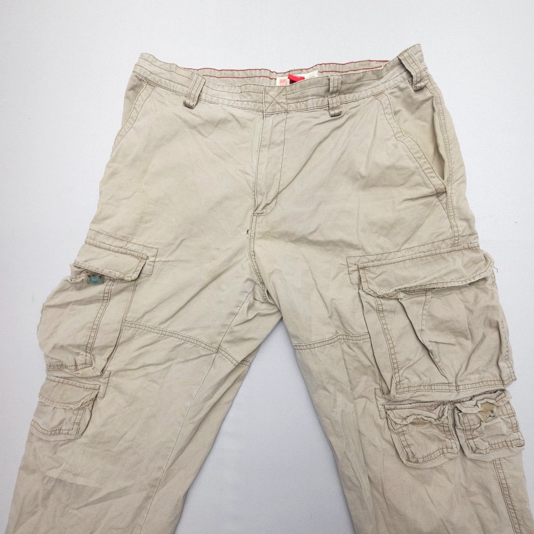 Abercrombie & Fitch VINTAGE Abercrombie & Fitch Cargo Pants Mens 36x32 Beige Canvas 5-Pocket Cargo 90s Army Outdoor Casual Workwear Mens Size US 36 / EU 52 - 3 Thumbnail