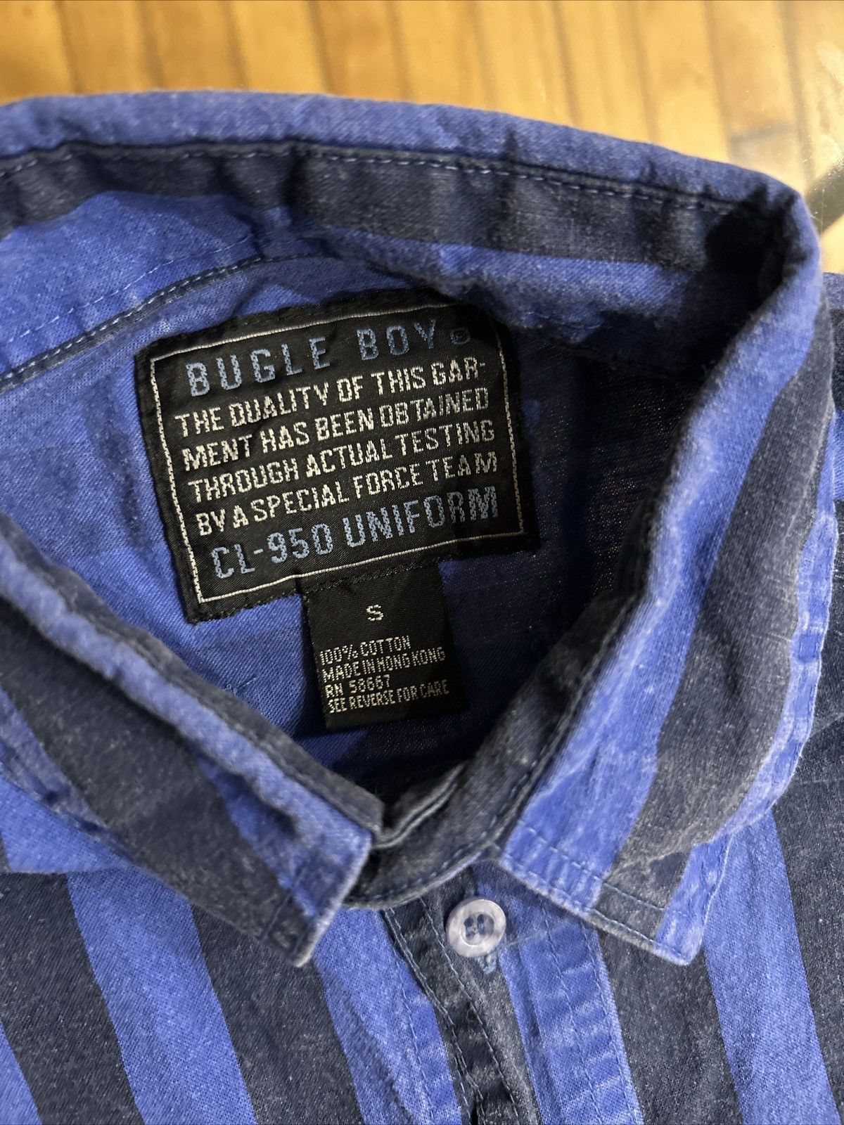 Bugle Boy Men’s Vintage Bugle Boy Striped Button Up Shirt Size S Size US S / EU 44-46 / 1 - 8 Thumbnail